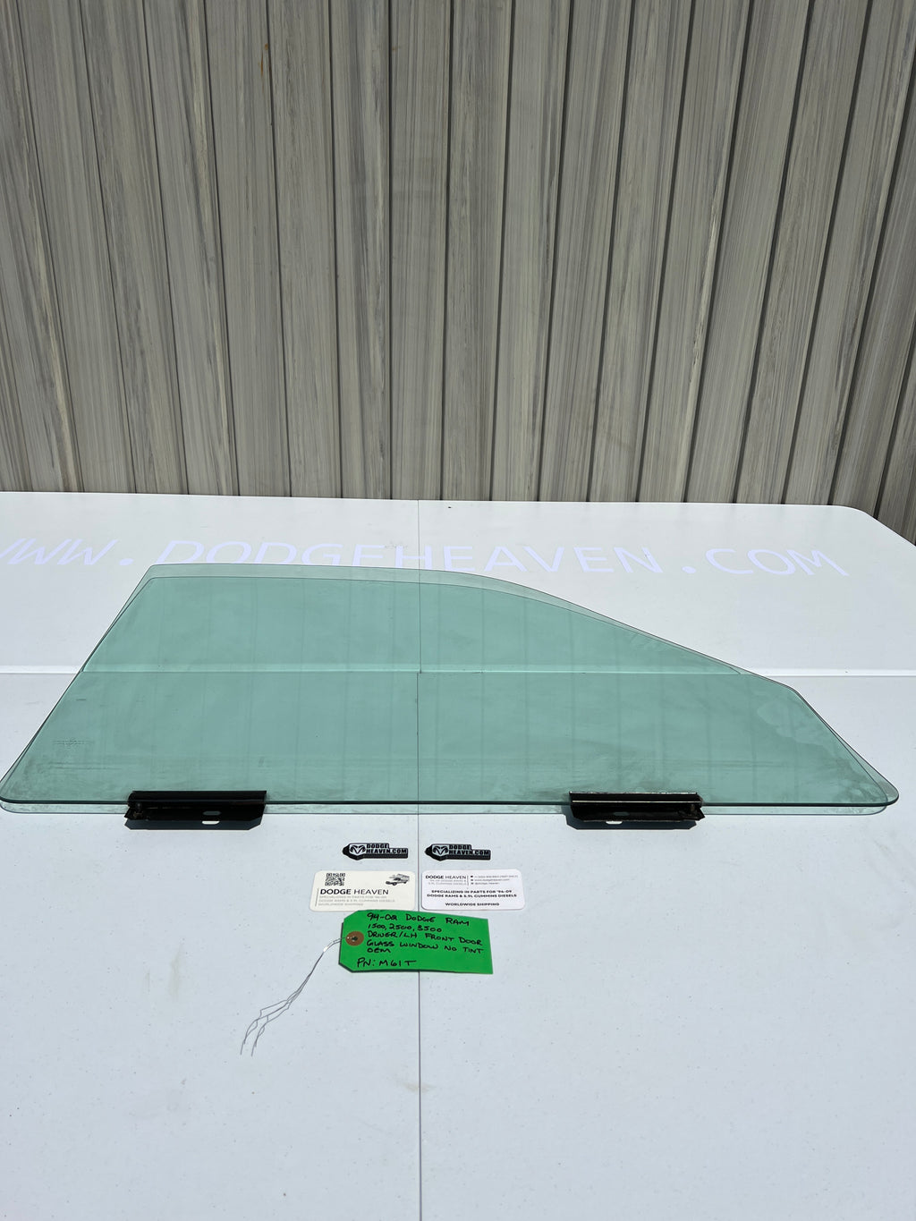 thumbnail image 2 of Front Left Driver Side Window Glass For 09-24 Dodge Ram 1500-5500 Crew/Quad Cab 2 of 5