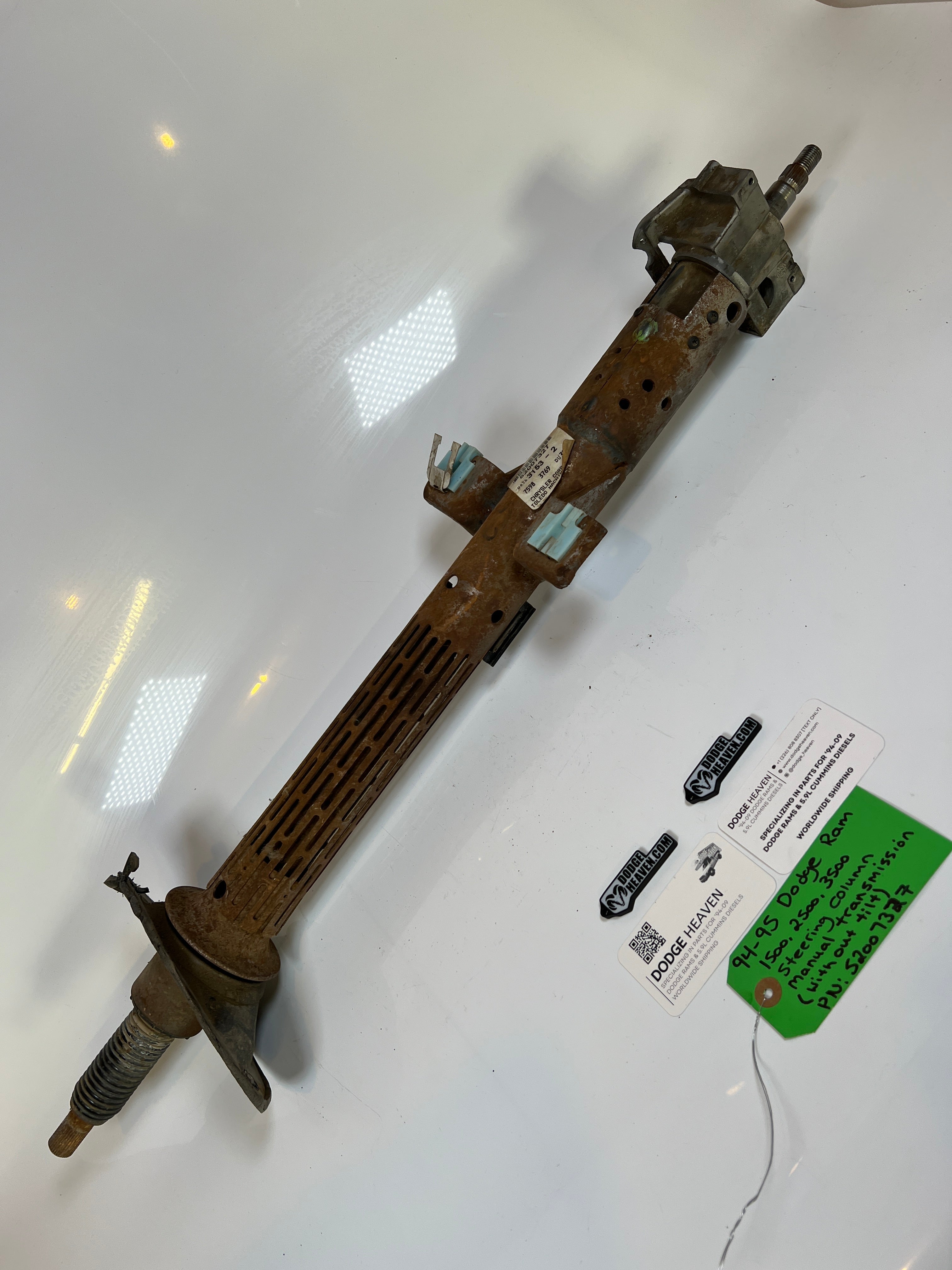 1994-1995 Dodge Ram Steering Column Manual Trans W/O Tilt 1500-3500