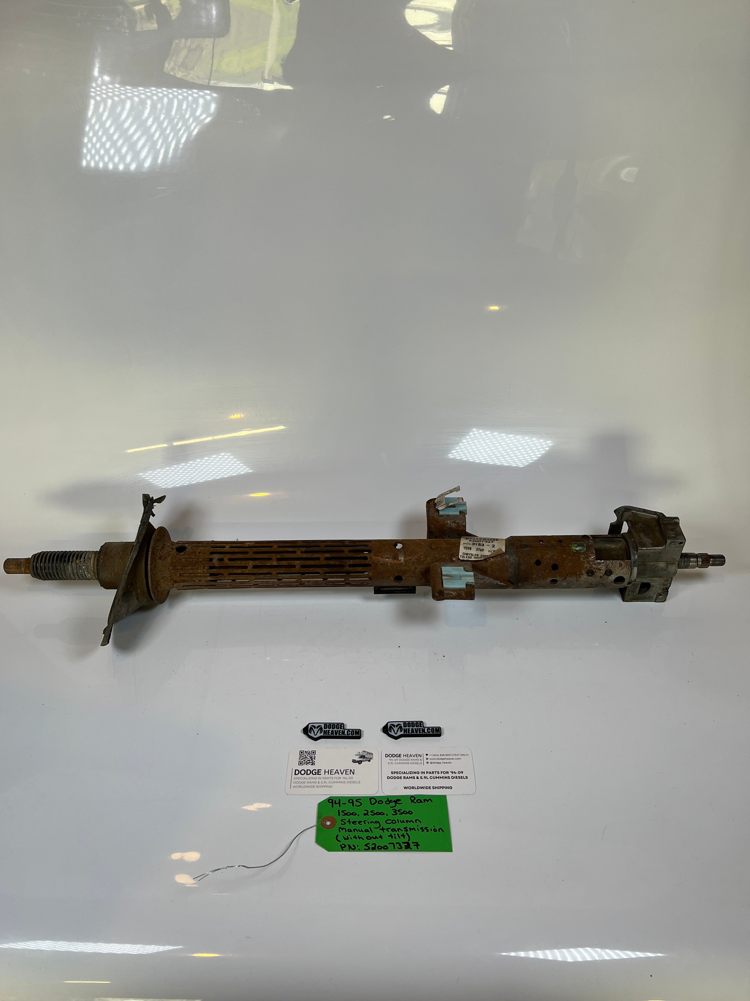 1994-1995 Dodge Ram Steering Column Manual Trans W/O Tilt 1500-3500