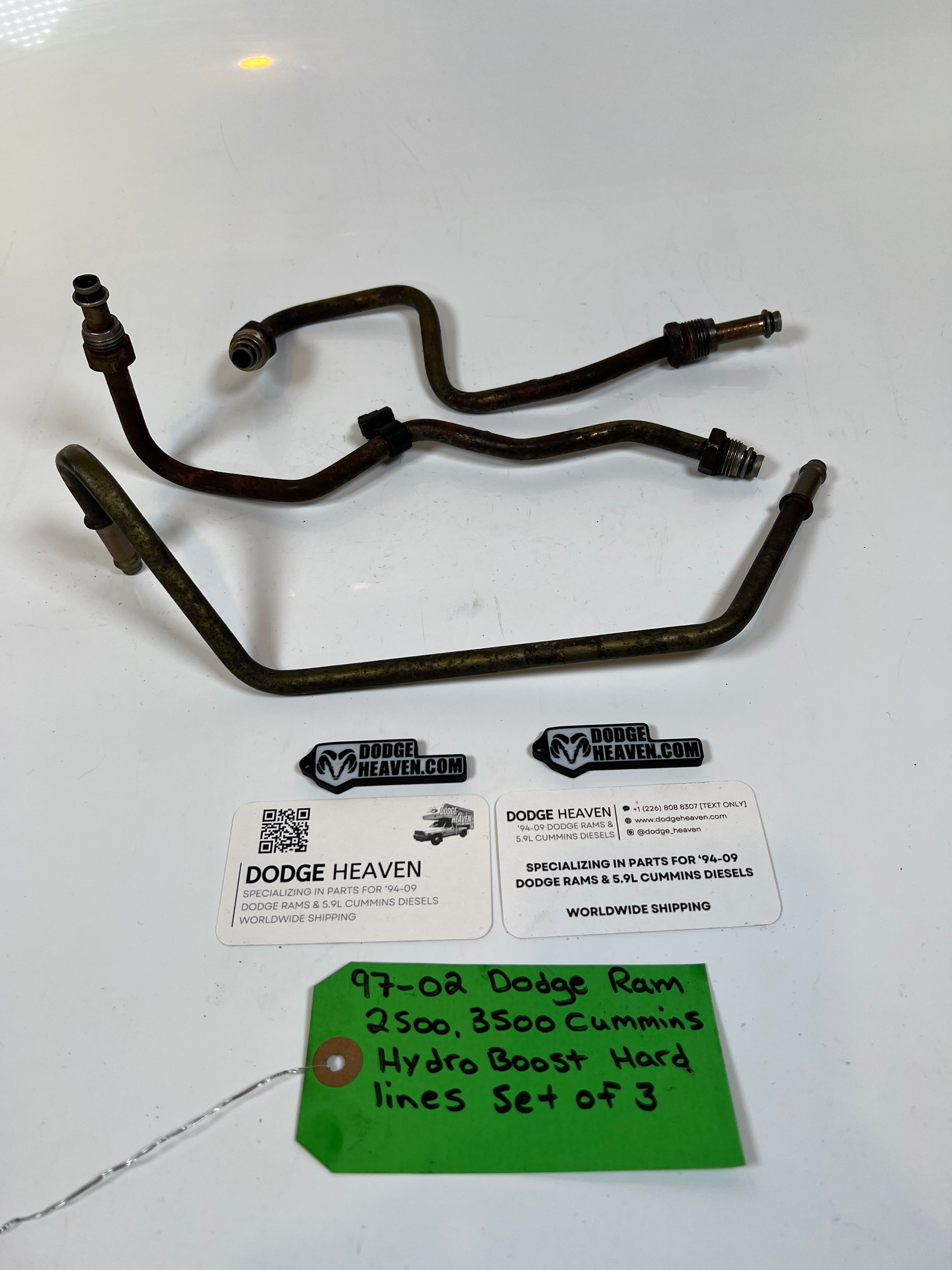 1997-2002 Dodge Ram 2500 3500 5.9L Cummins Hydro Boost Metal lines set of 3