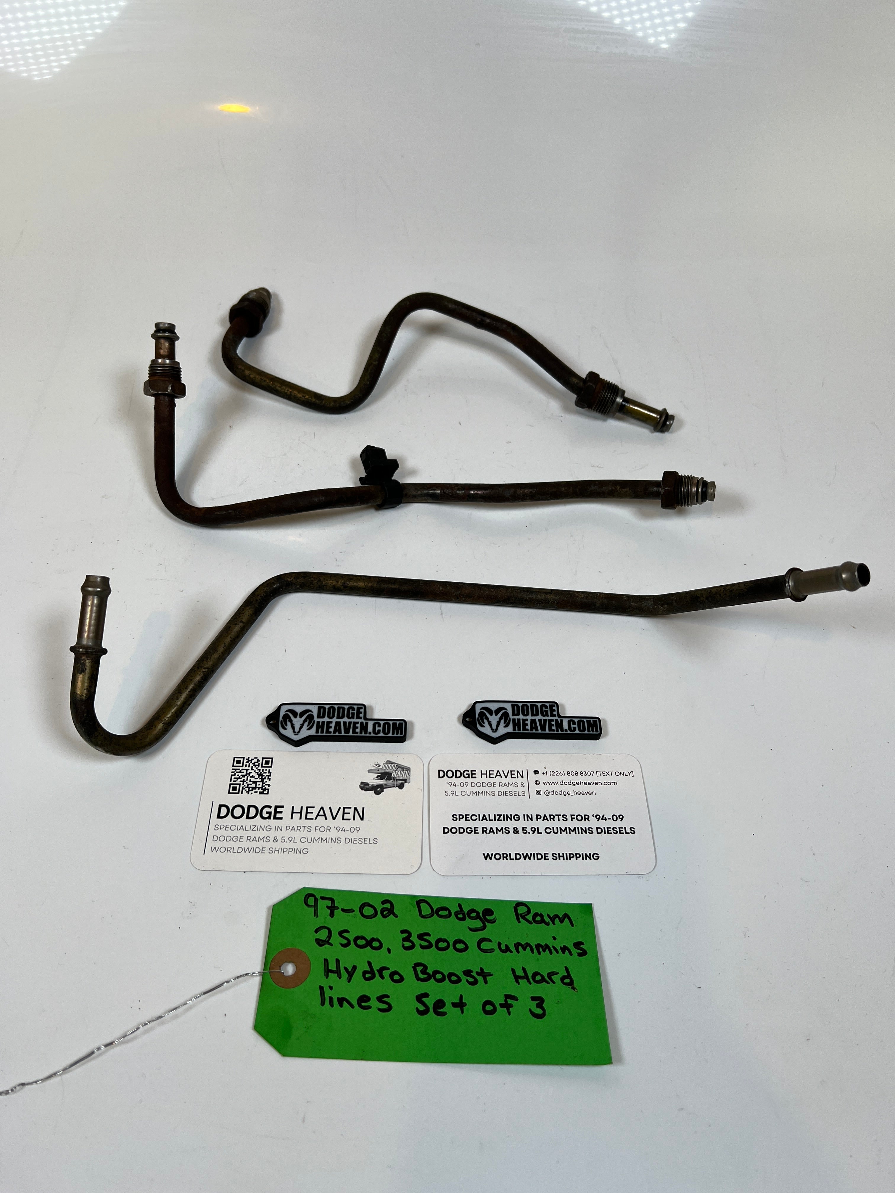 1997-2002 Dodge Ram 2500 3500 5.9L Cummins Hydro Boost Metal lines set of 3