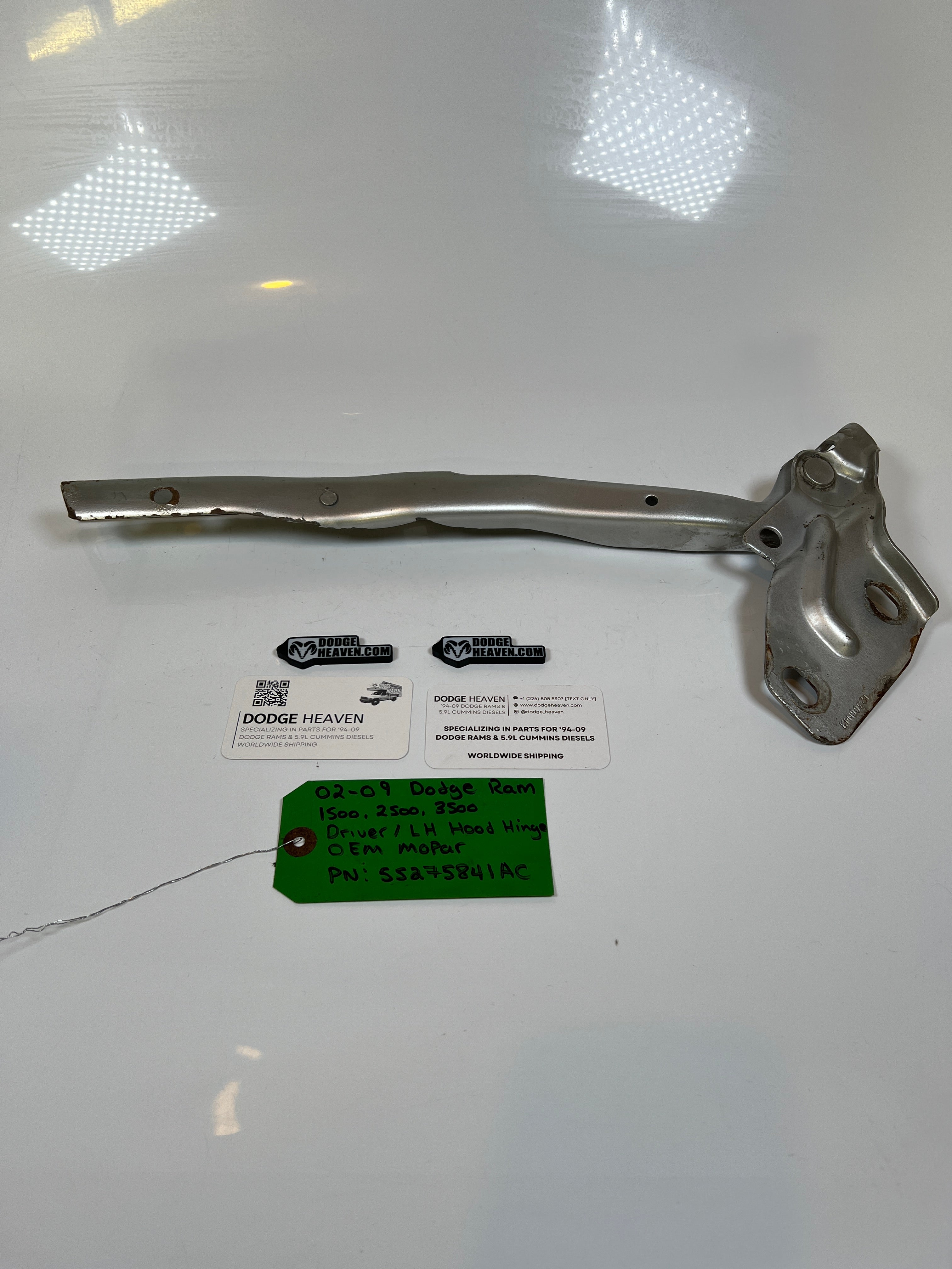 2002-2009 Dodge Ram 1500 2500 3500 Hood Hinge Driver LH
