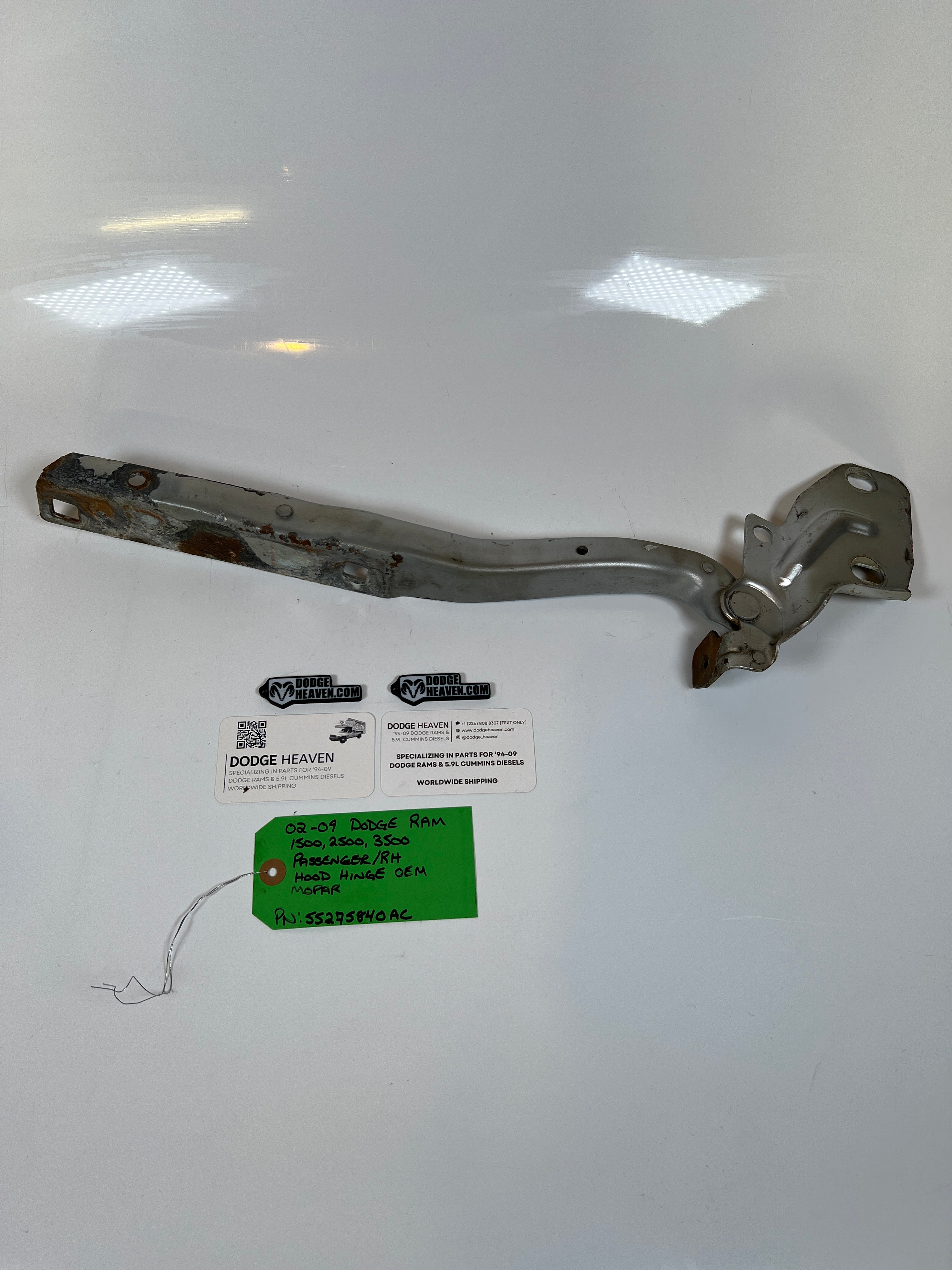 2002-2009 Dodge Ram 1500 2500 3500 Hood Hinge Driver LH