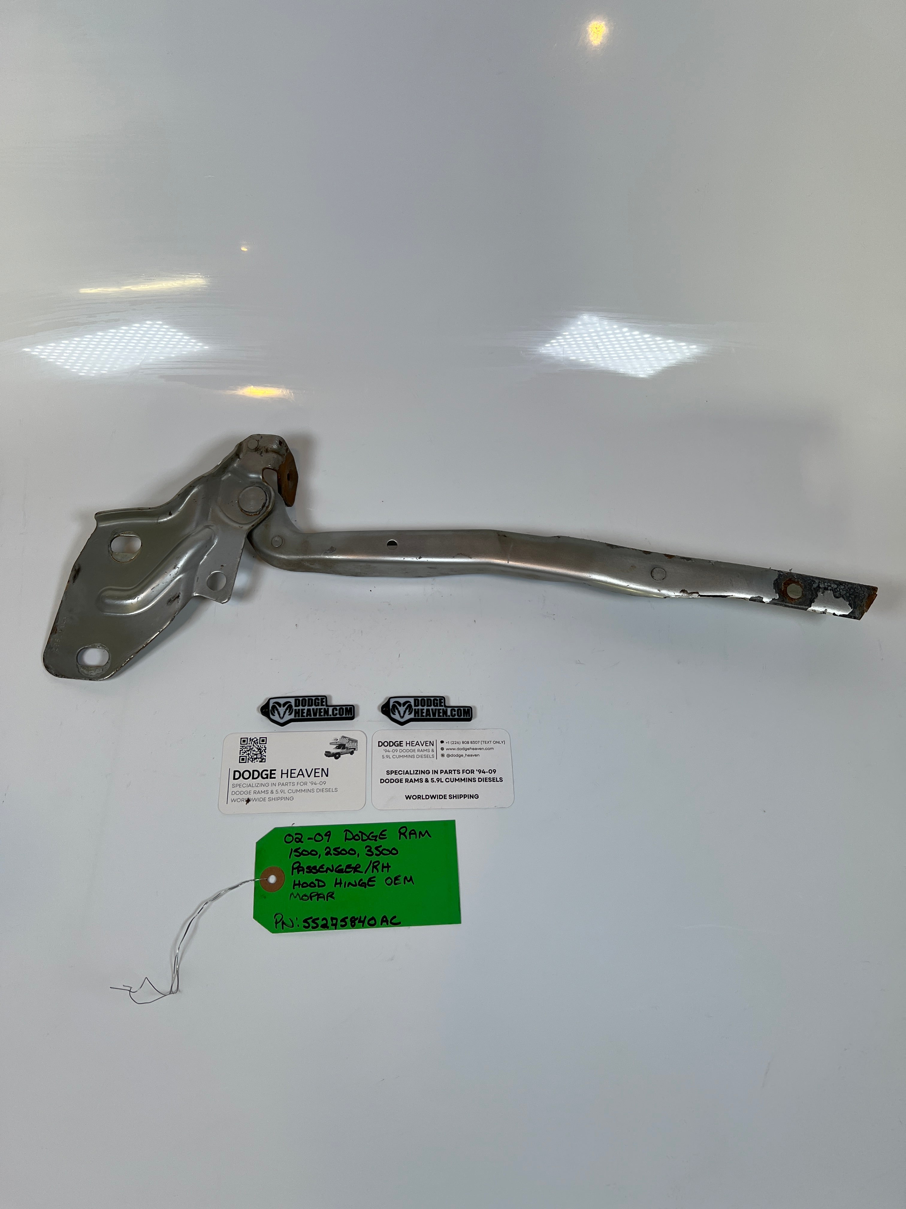 2002-2009 Dodge Ram 1500 2500 3500 Hood Hinge Driver LH