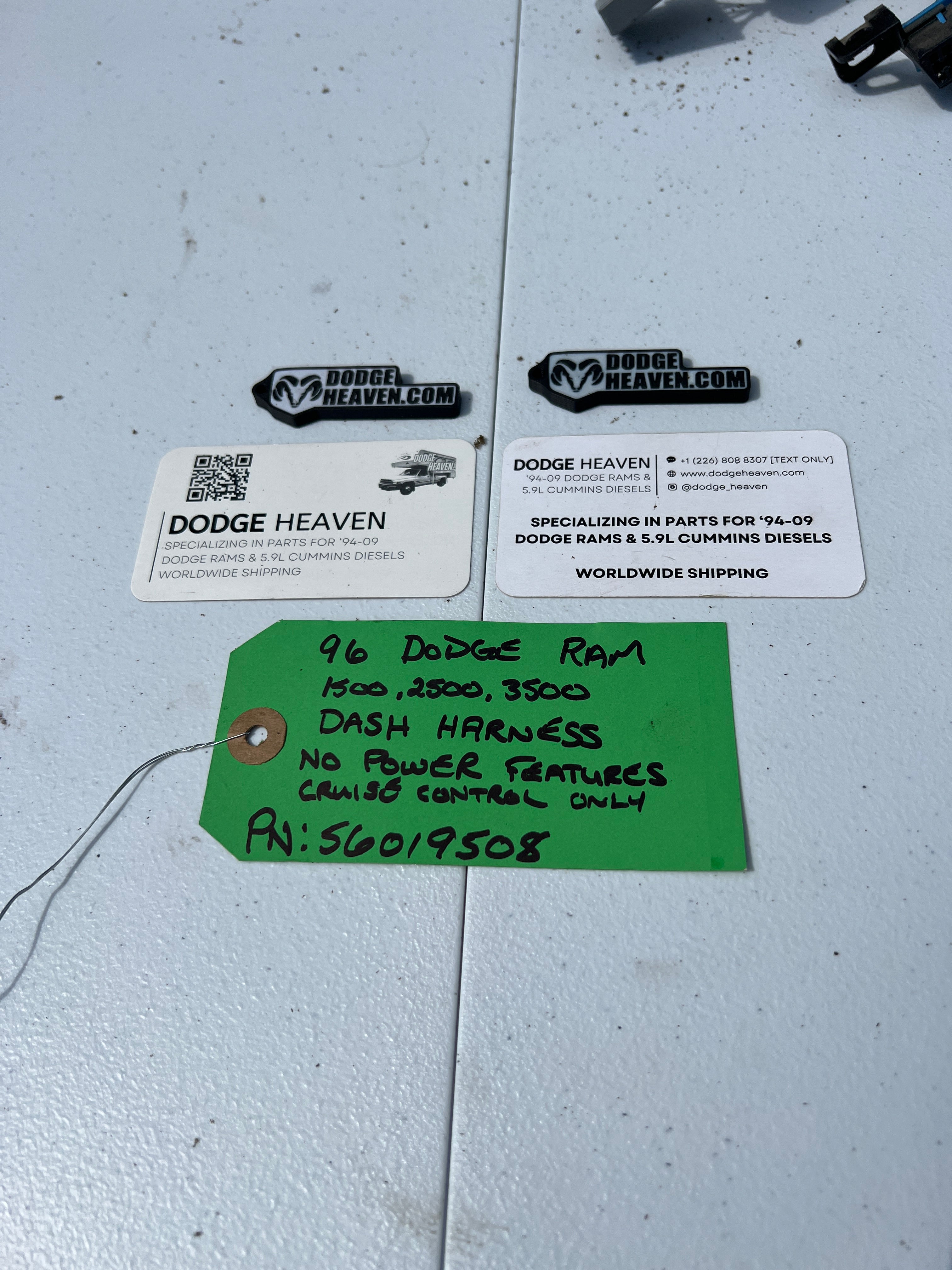 1996-1996 Dodge Ram 1500 3500 Dash Wiring Harness 1500 2500 3500