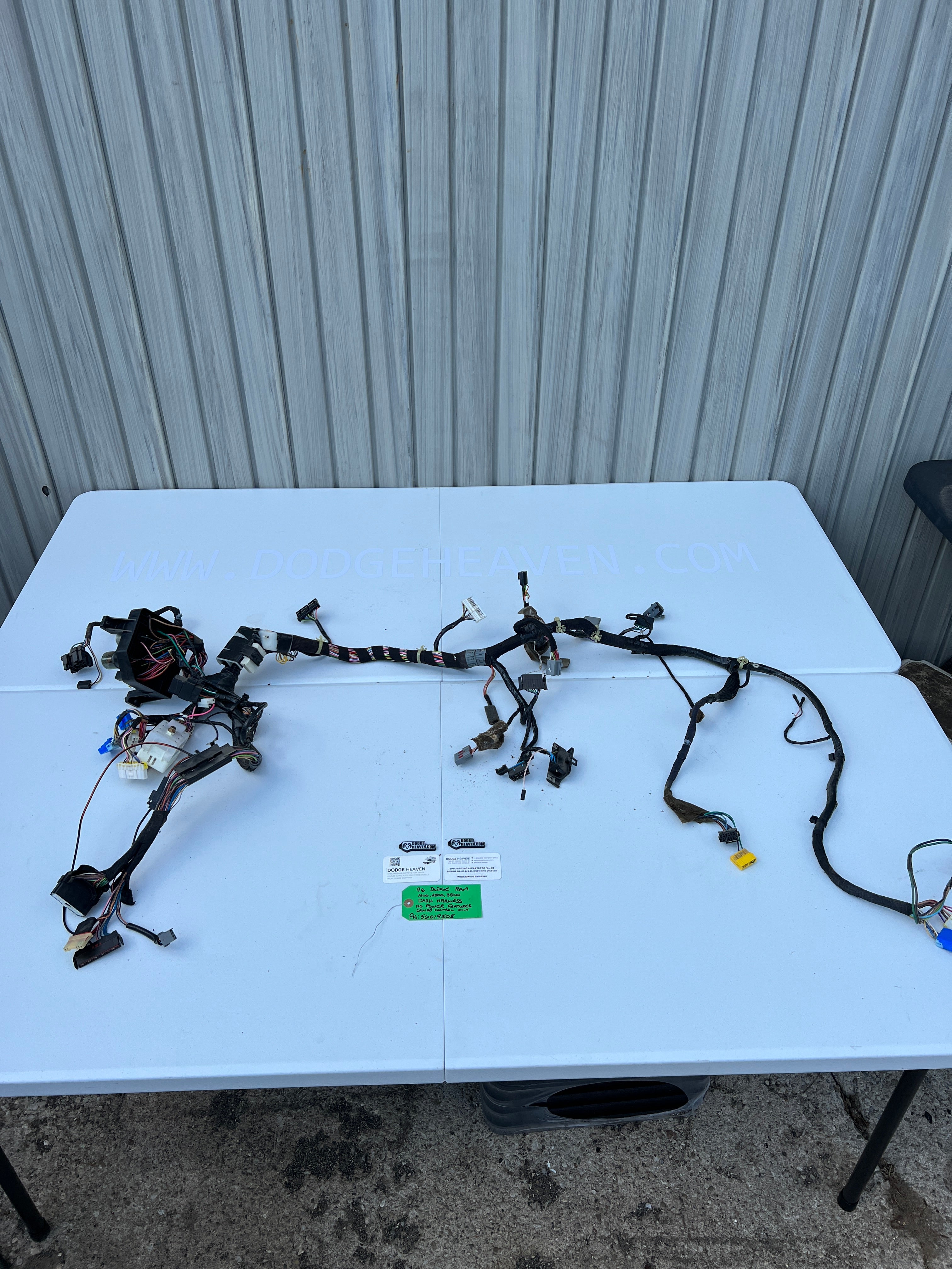 1996-1996 Dodge Ram 1500 3500 Dash Wiring Harness 1500 2500 3500