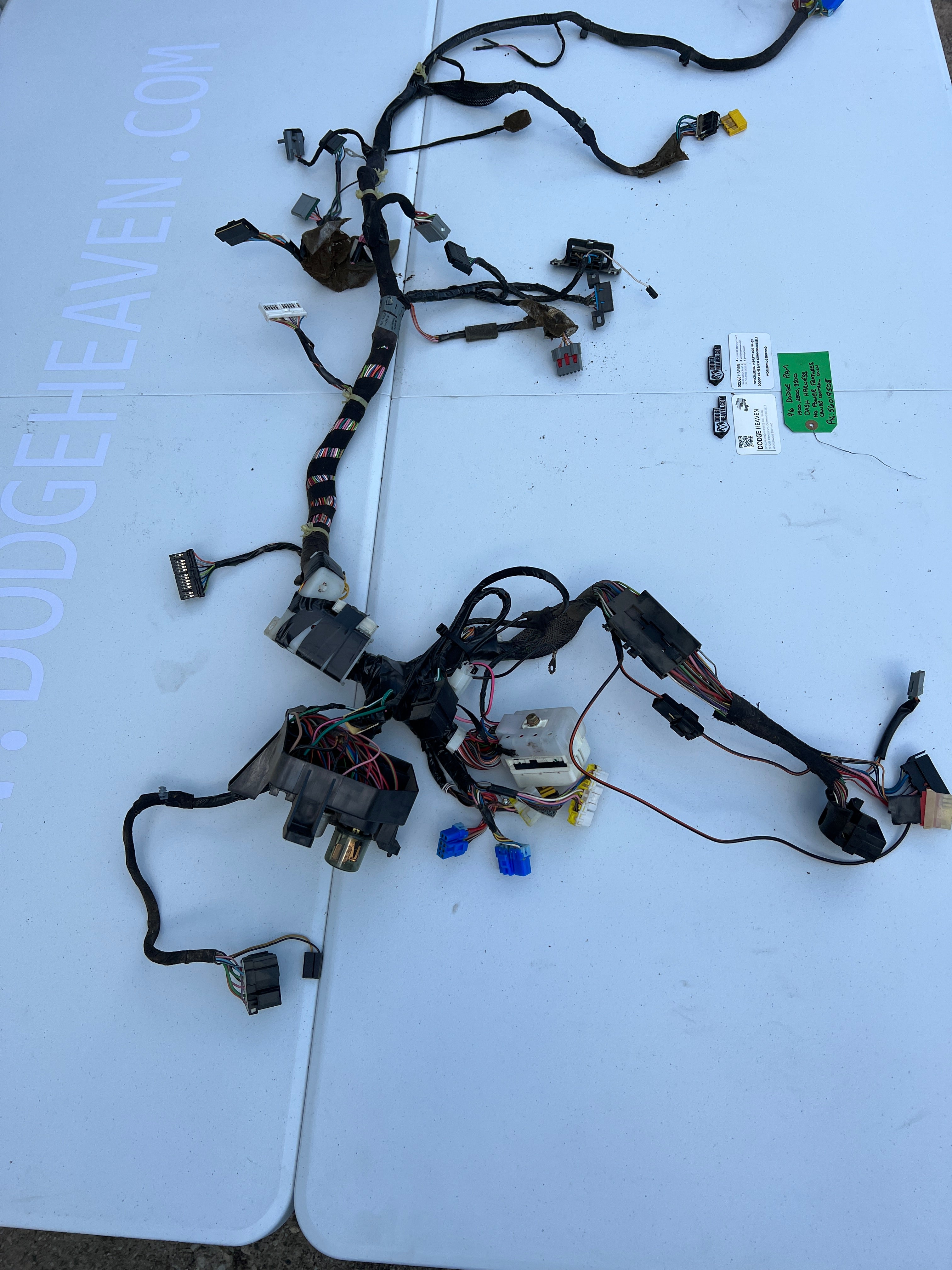 1996-1996 Dodge Ram 1500 3500 Dash Wiring Harness 1500 2500 3500