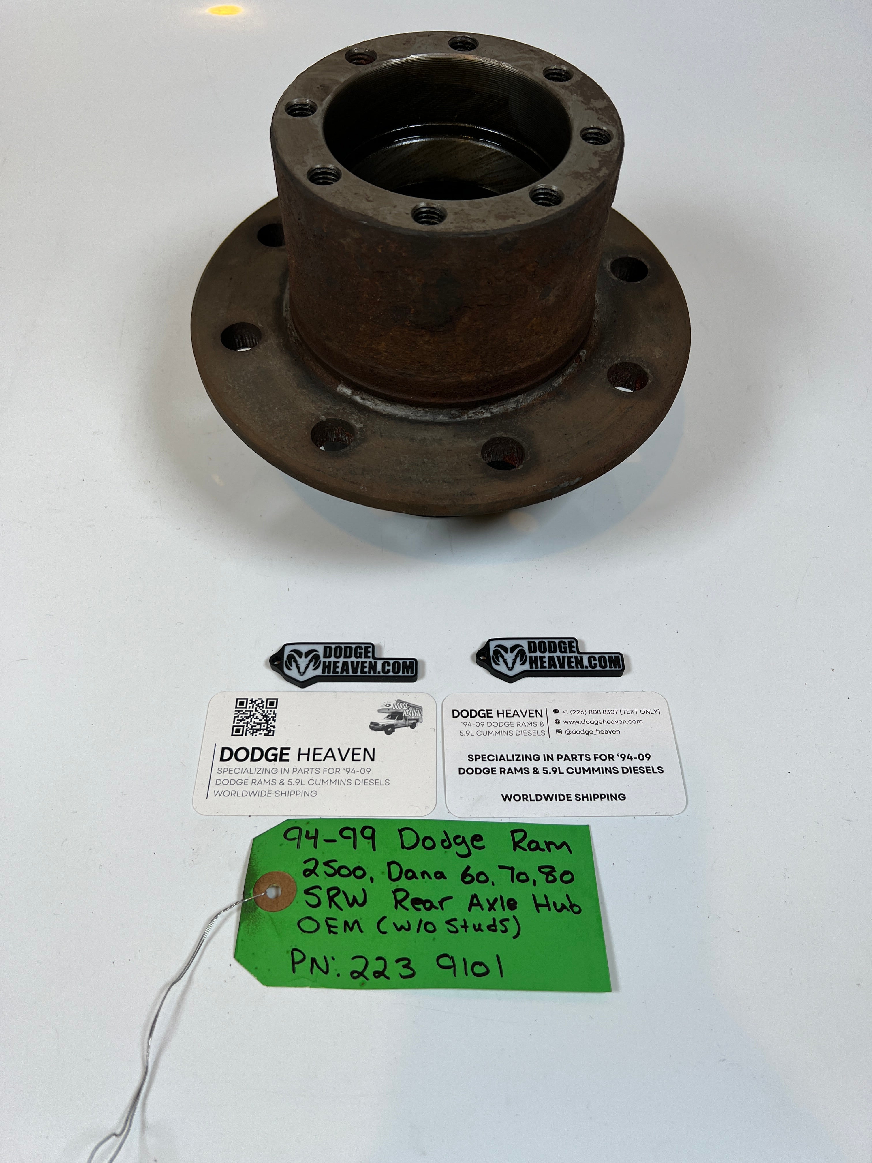 1994-1999 Dodge Ram 2500 3500 Dana 60,70,80 SRW Rear Axle Hub