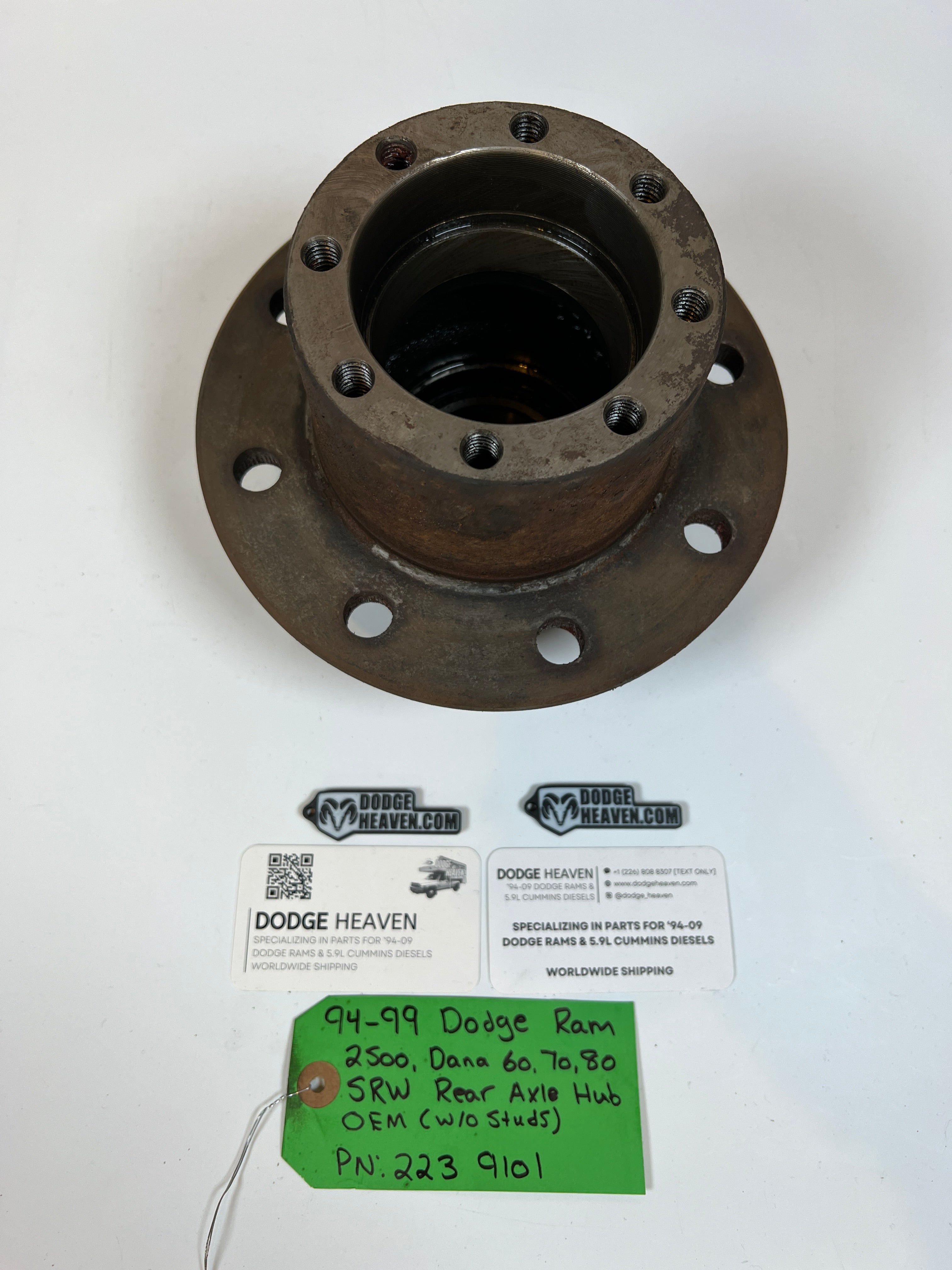 1994-1999 Dodge Ram 2500 3500 Dana 60,70,80 SRW Rear Axle Hub