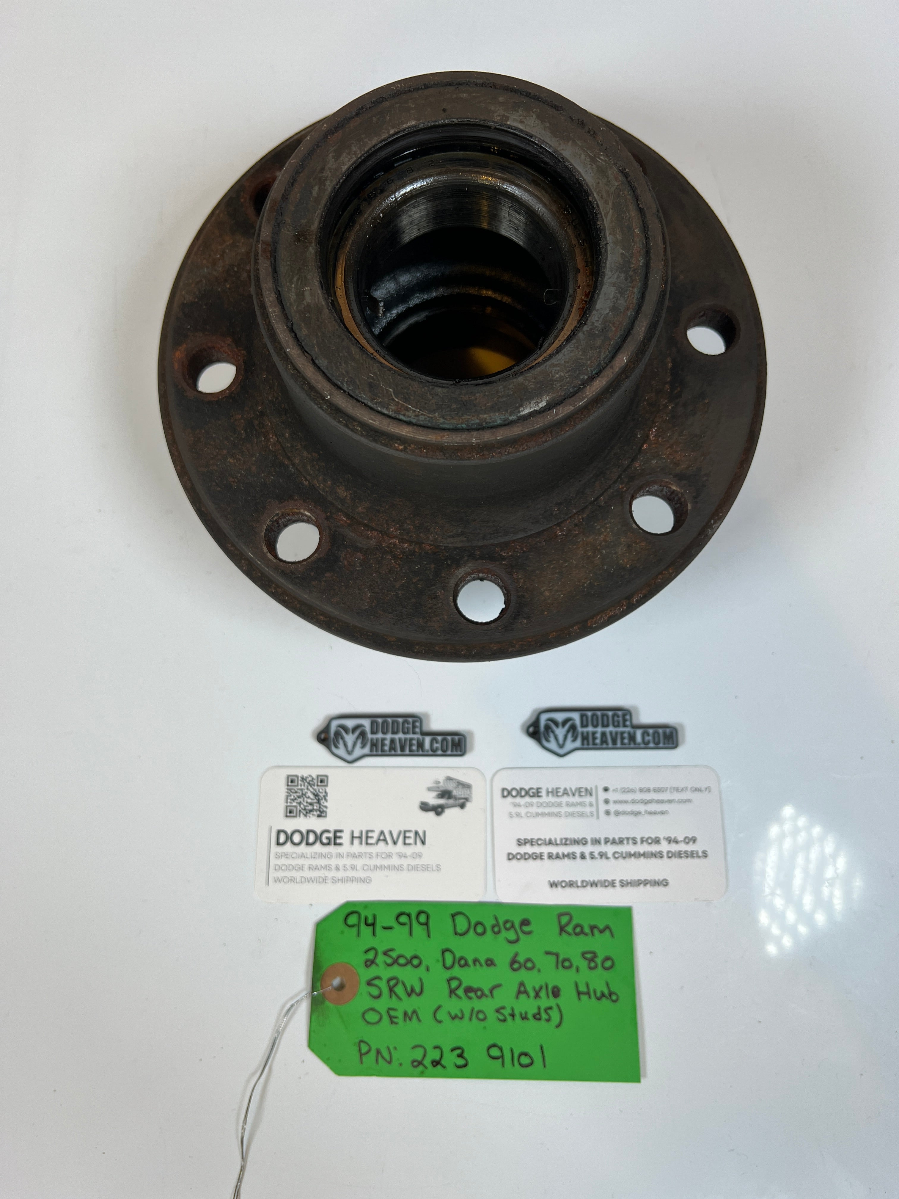 1994-1999 Dodge Ram 2500 3500 Dana 60,70,80 SRW Rear Axle Hub