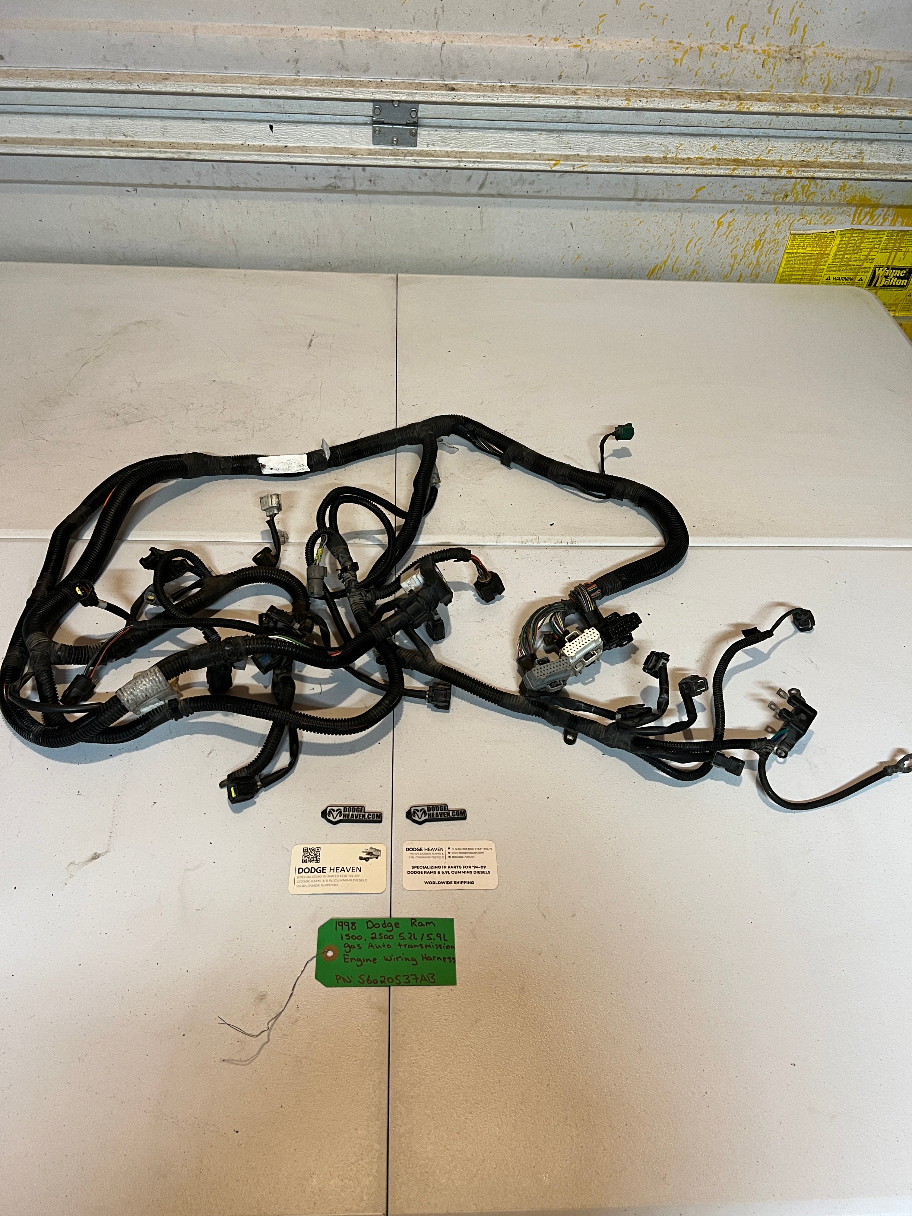 1998-1998 Dodge Ram 1500 2500 5.2L/5.9L Gas Engine Wiring Harness