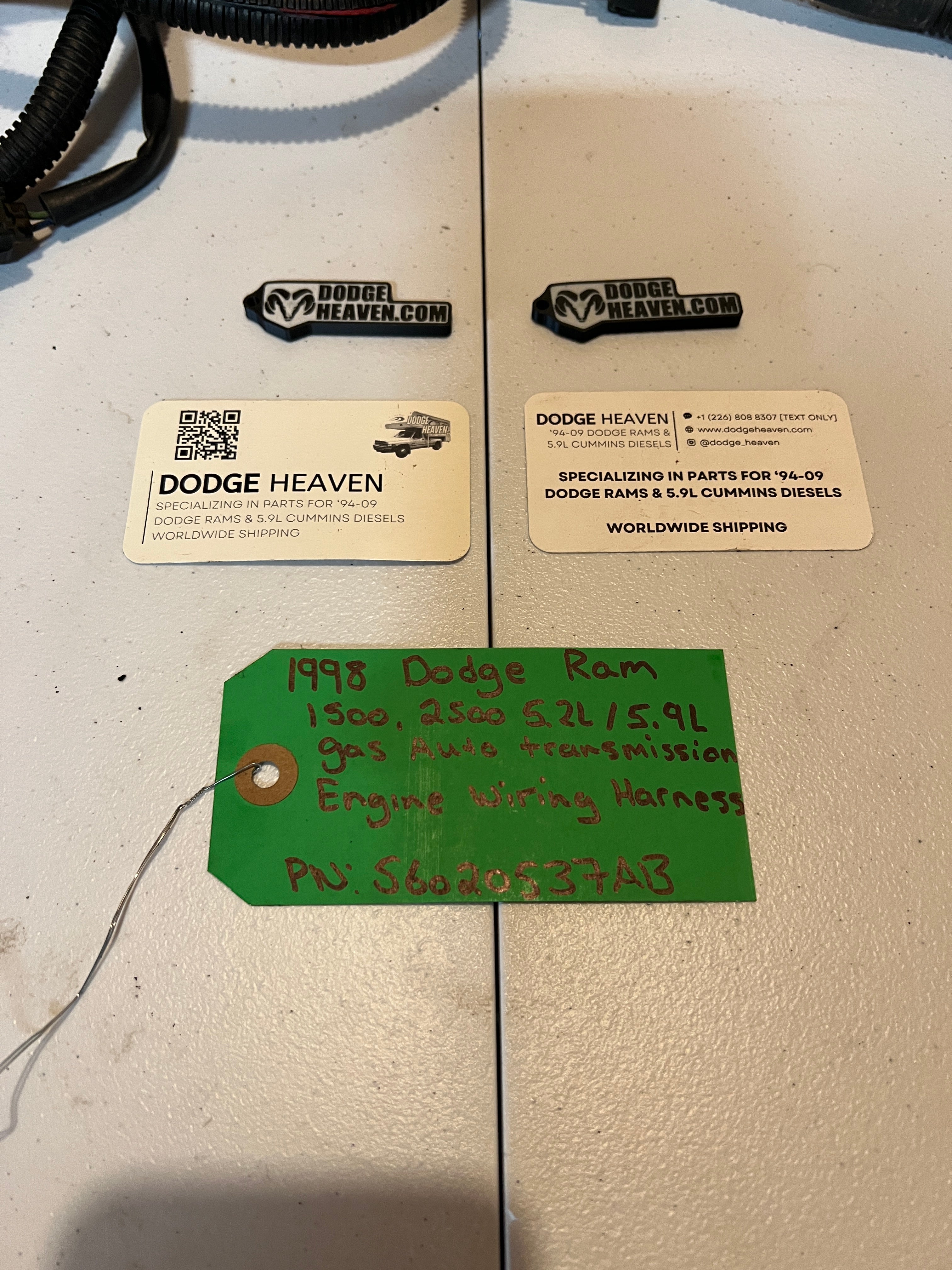 1998-1998 Dodge Ram 1500 2500 5.2L/5.9L Gas Engine Wiring Harness