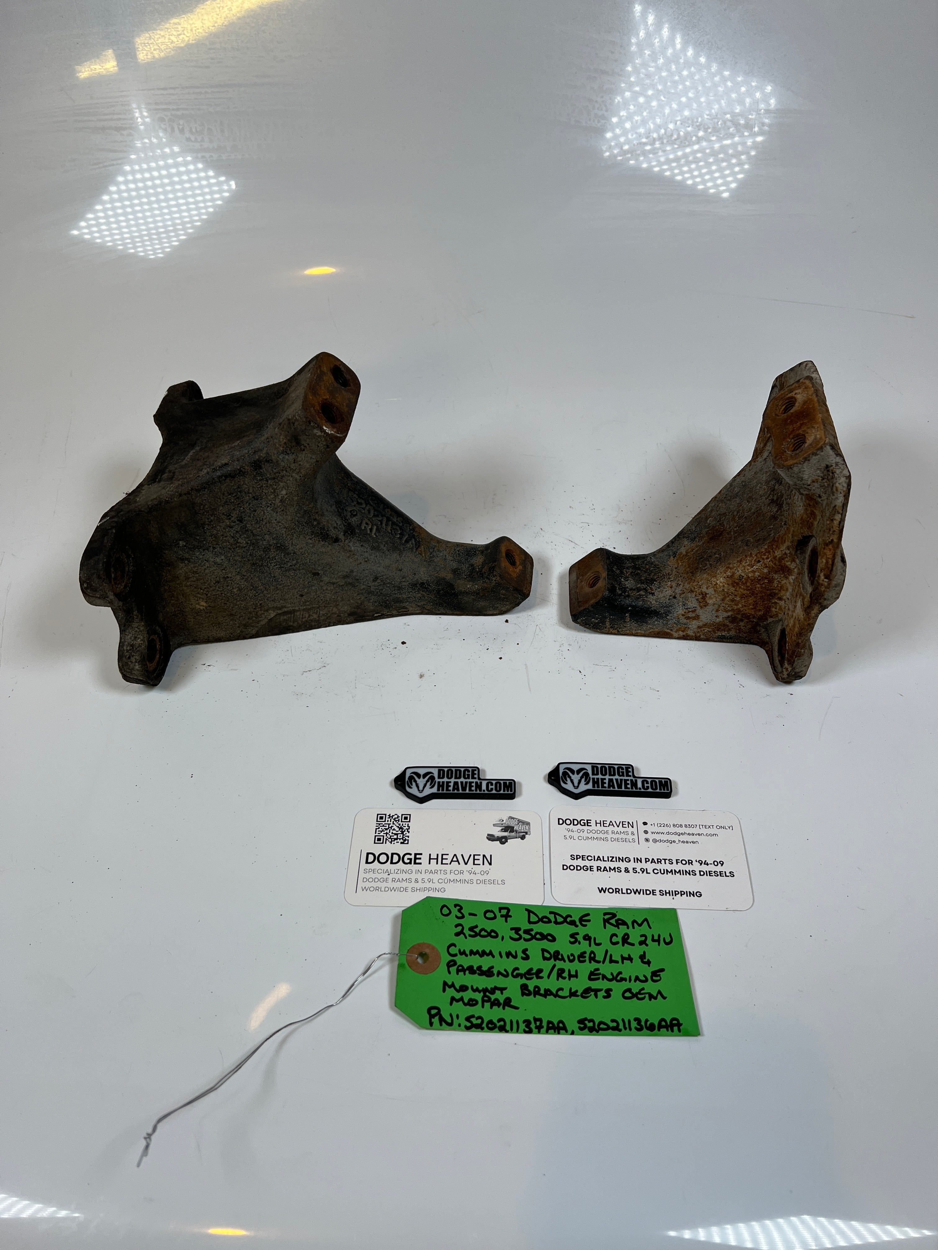 2003-2007 Dodge Ram 2500 3500 5.9L Cummins Driver & Passenger Motor Mount Bracket