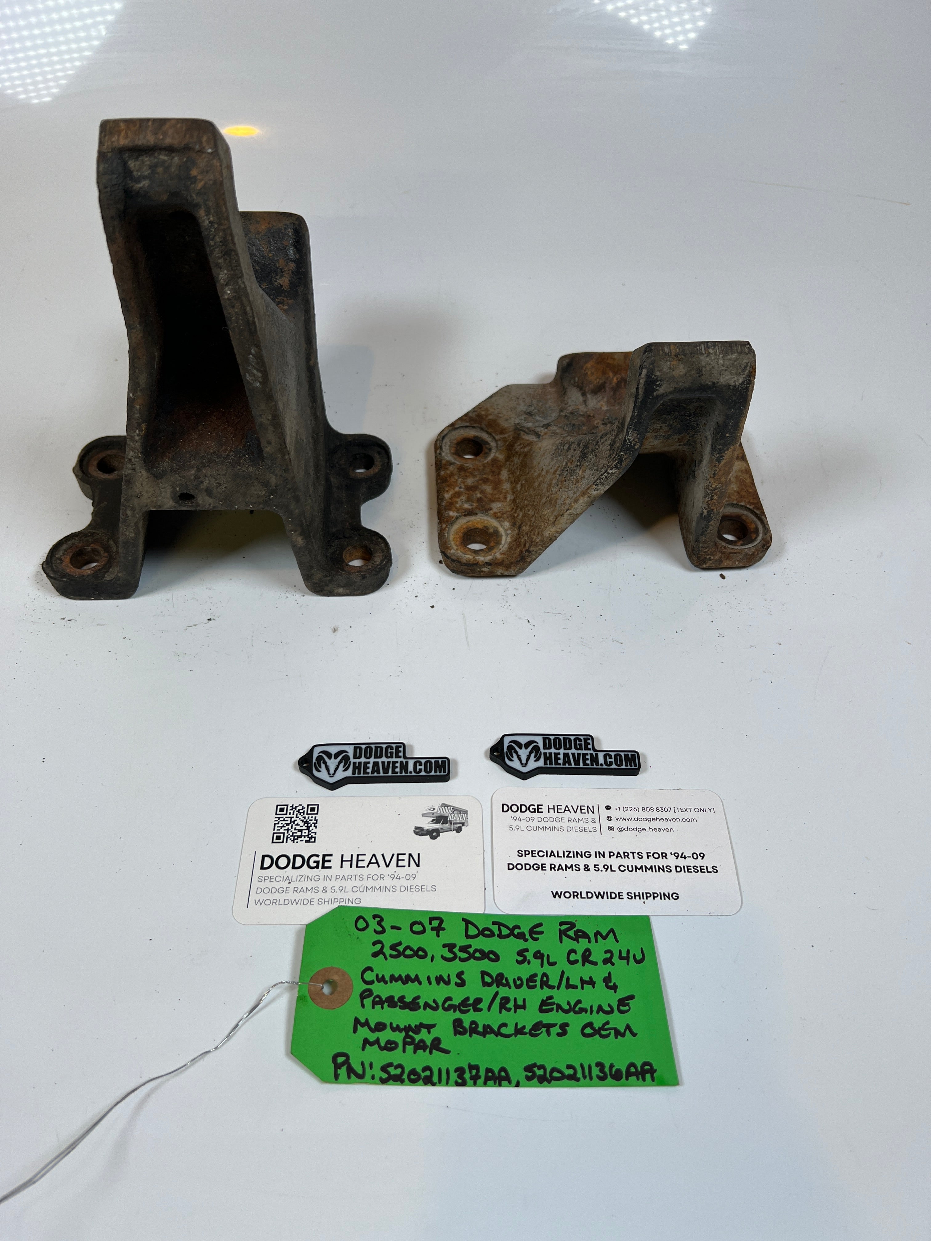 2003-2007 Dodge Ram 2500 3500 5.9L Cummins Driver & Passenger Motor Mount Bracket