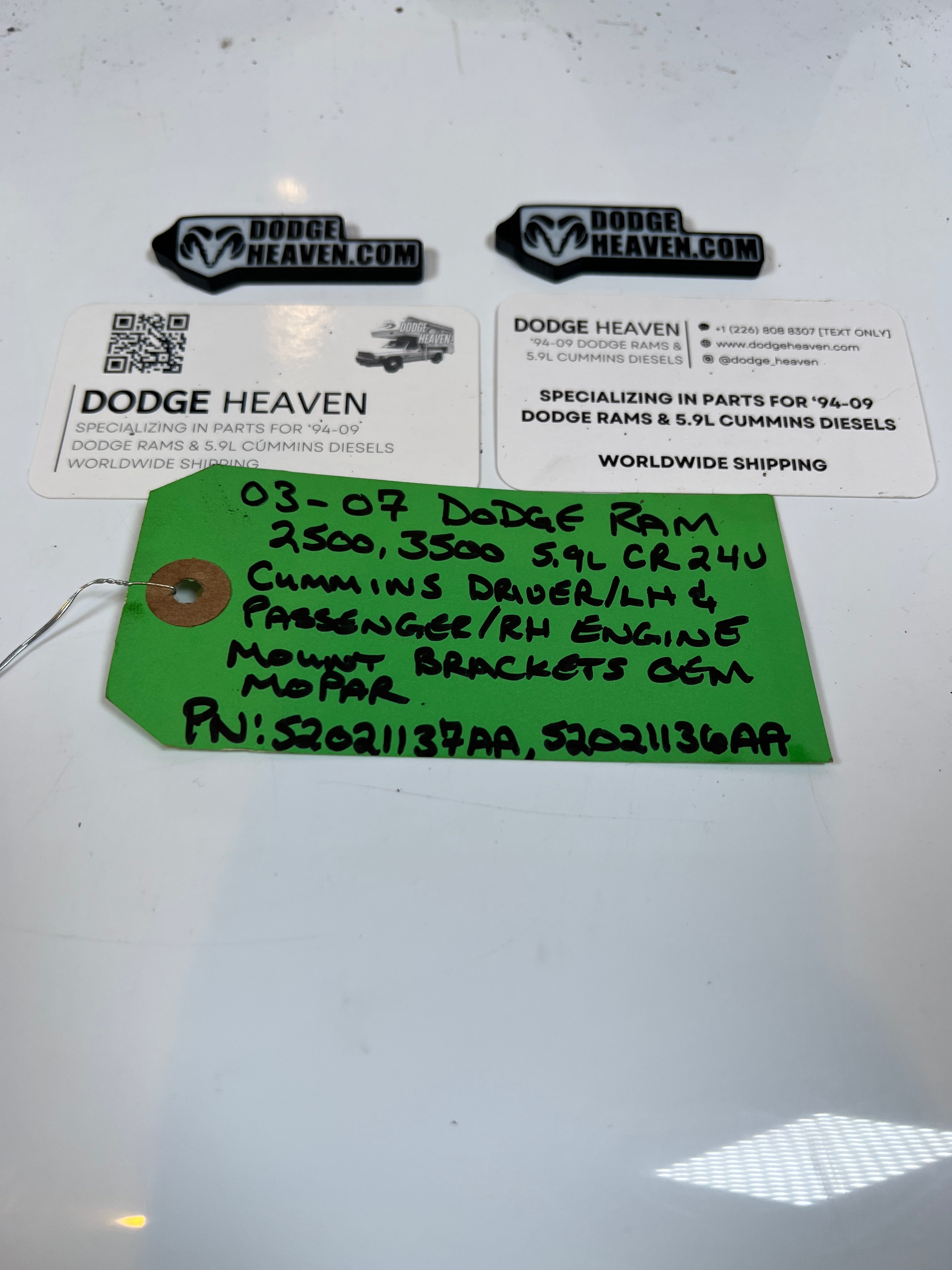 2003-2007 Dodge Ram 2500 3500 5.9L Cummins Driver & Passenger Motor Mount Bracket