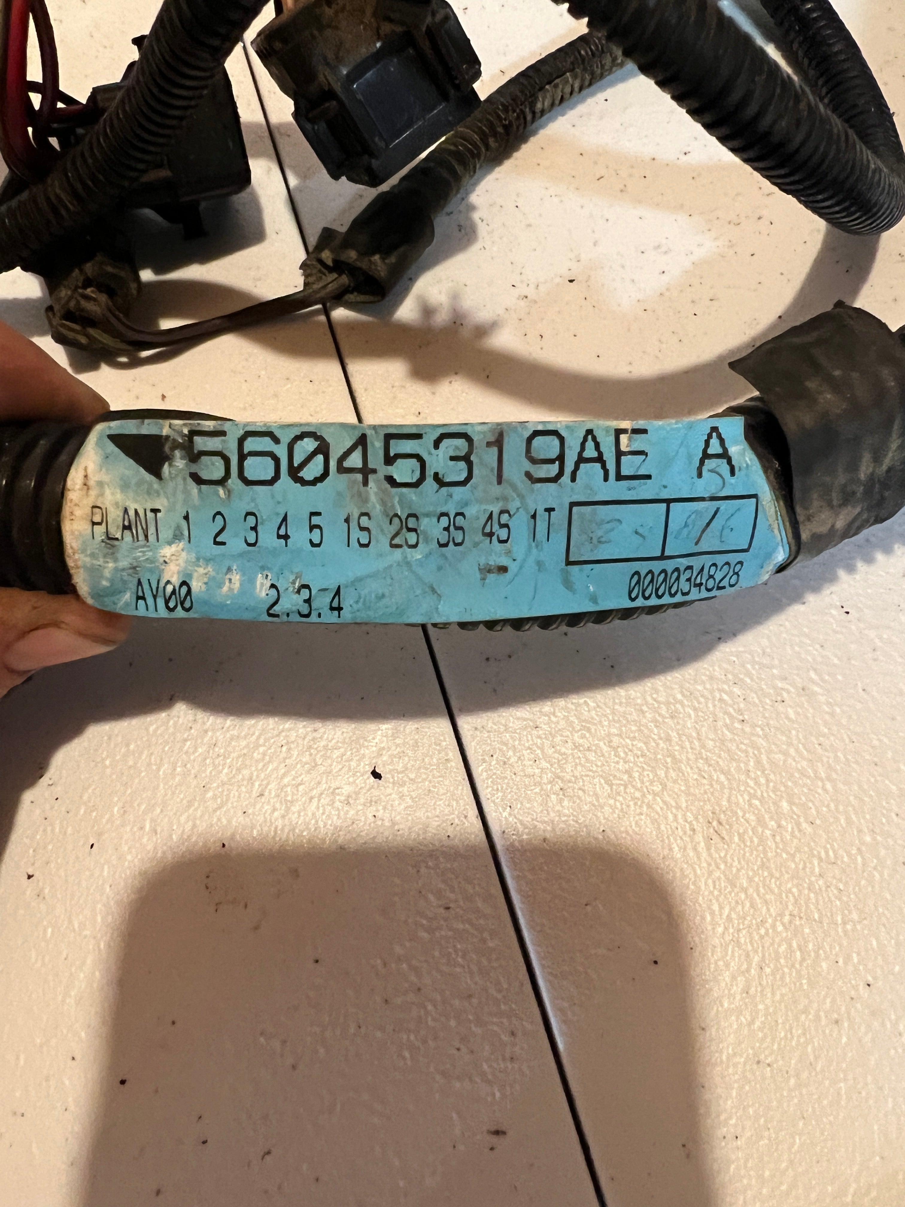 2001-2001 Dodge Ram 2500 3500 5.9L Cummins PCM Transmission Harness