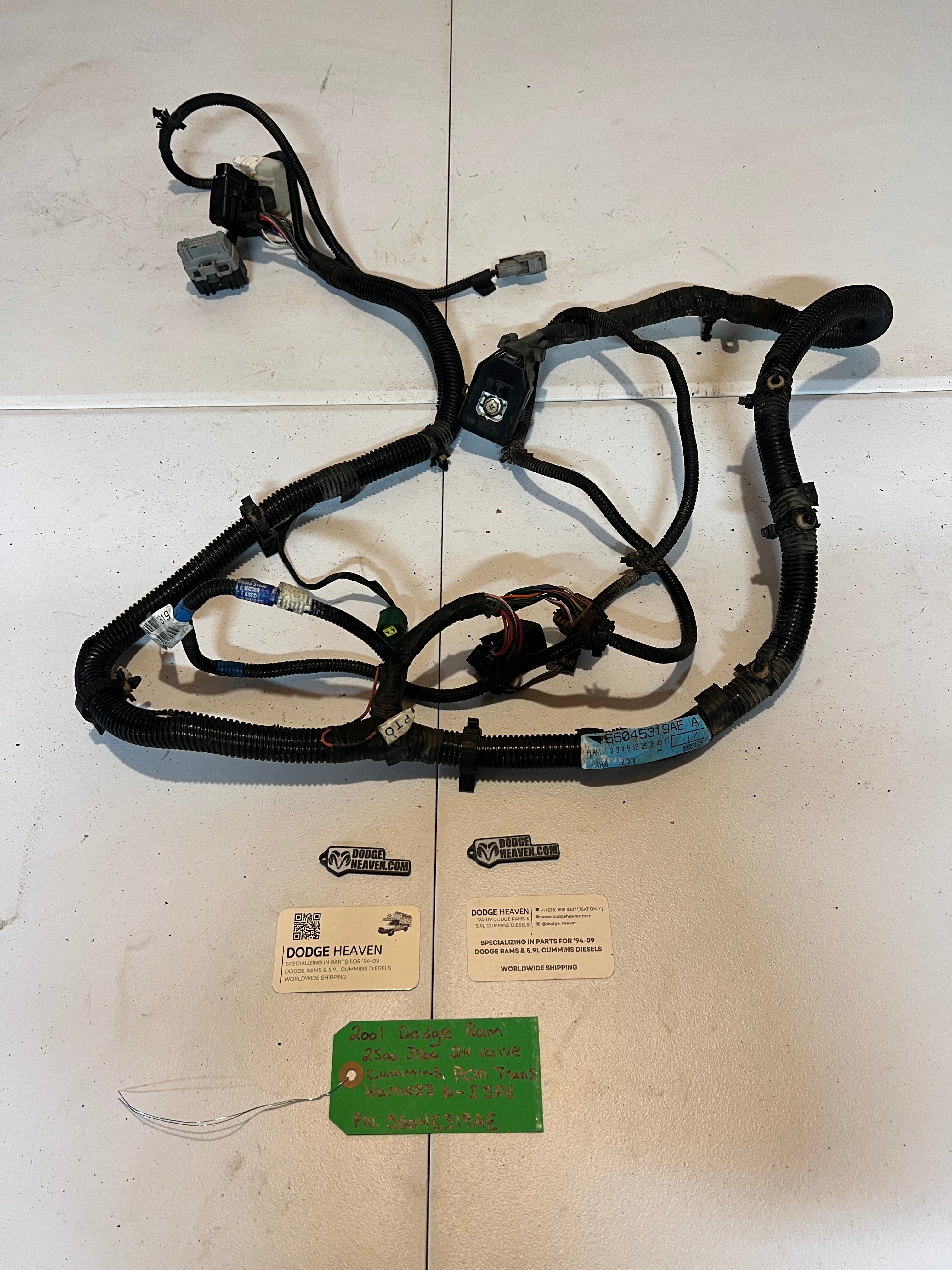 2001-2001 Dodge Ram 2500 3500 5.9L Cummins PCM Transmission Harness