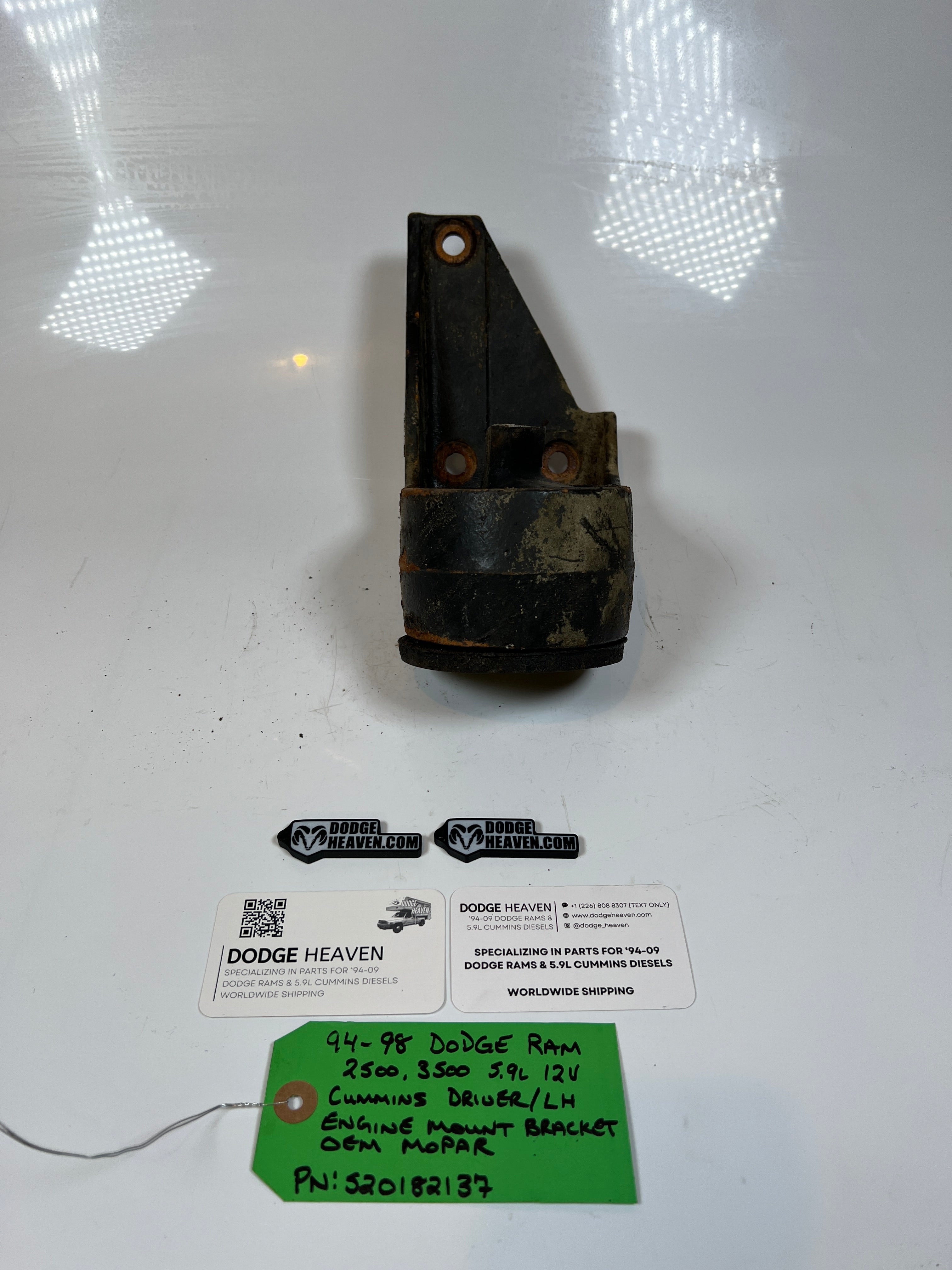 1994-1998 Dodge Ram 2500 3500 12V 5.9L Cummins Driver LH Motor Mount