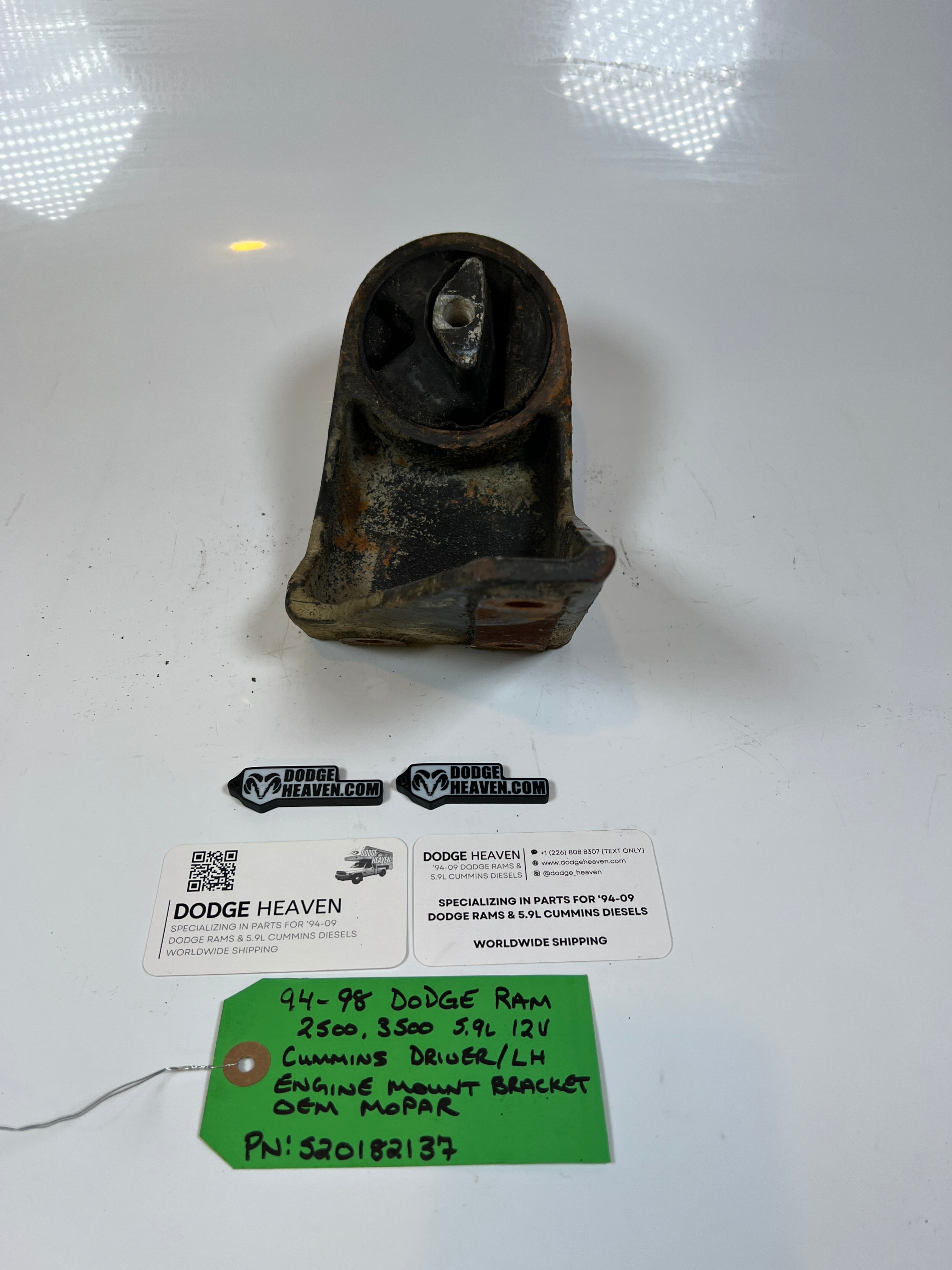 1994-1998 Dodge Ram 2500 3500 12V 5.9L Cummins Driver LH Motor Mount