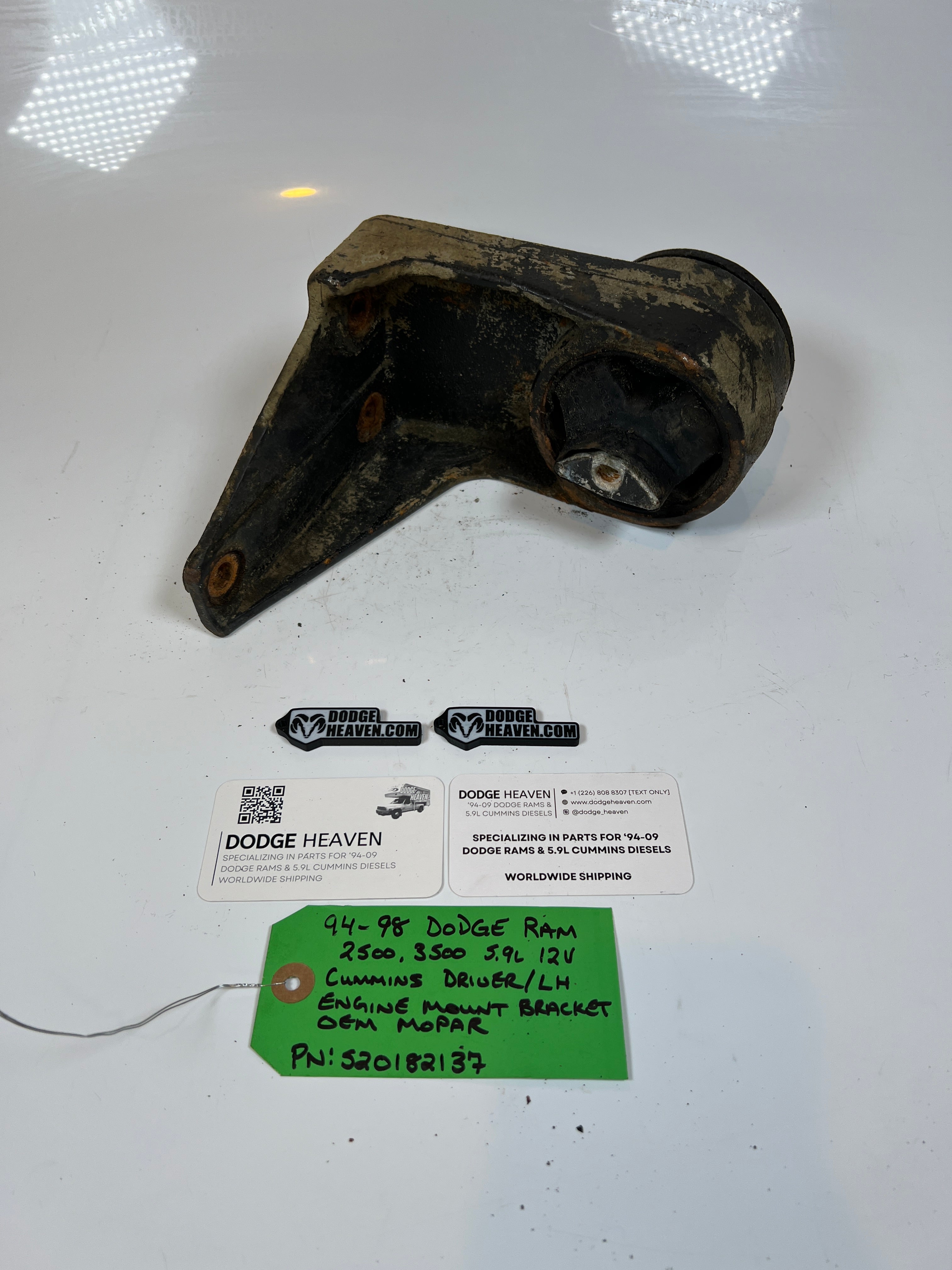 1994-1998 Dodge Ram 2500 3500 12V 5.9L Cummins Driver LH Motor Mount