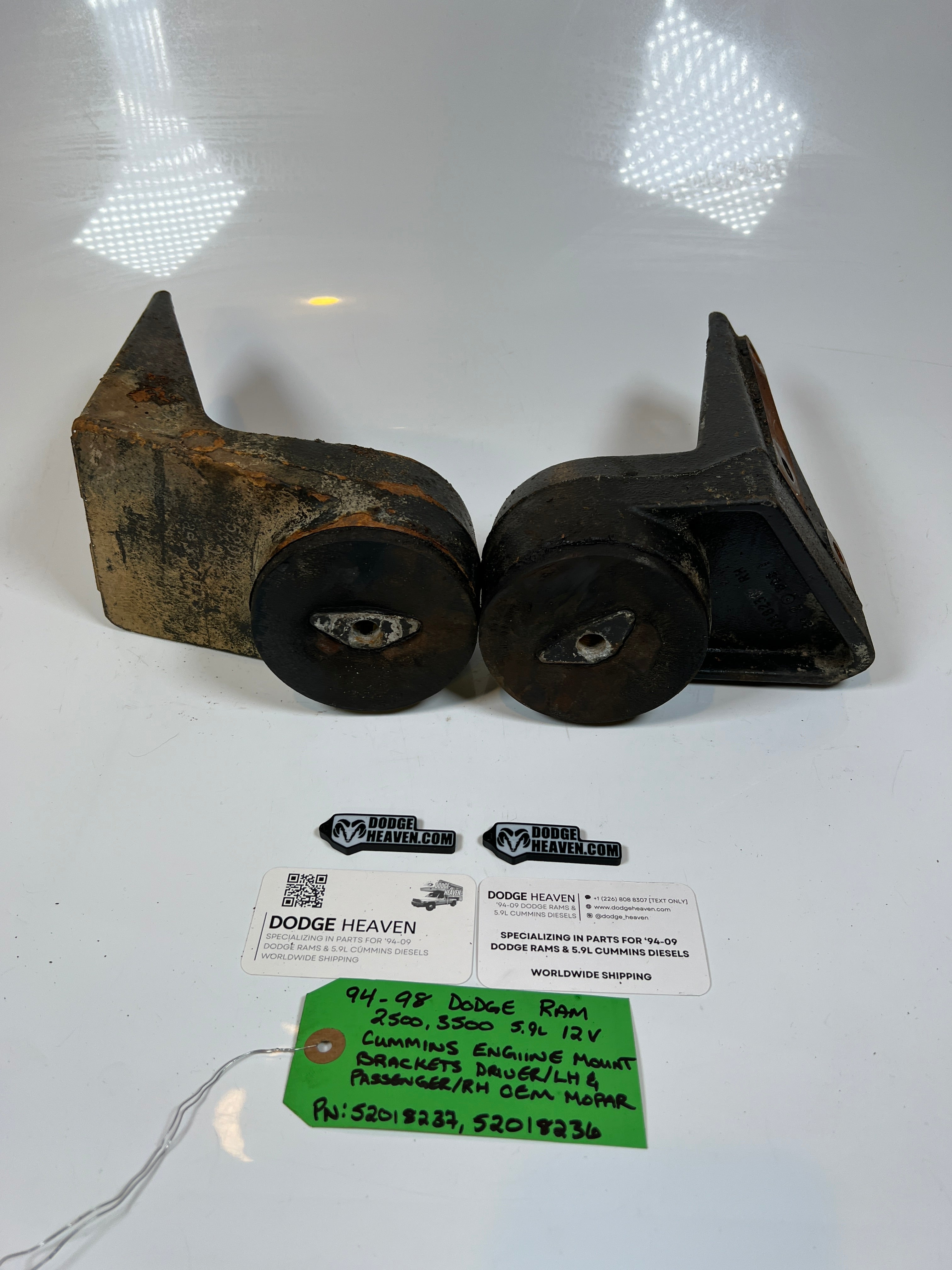 1994-1998 Dodge Ram 2500 3500 12V 5.9L Cummins Driver & Pass Motor Mount