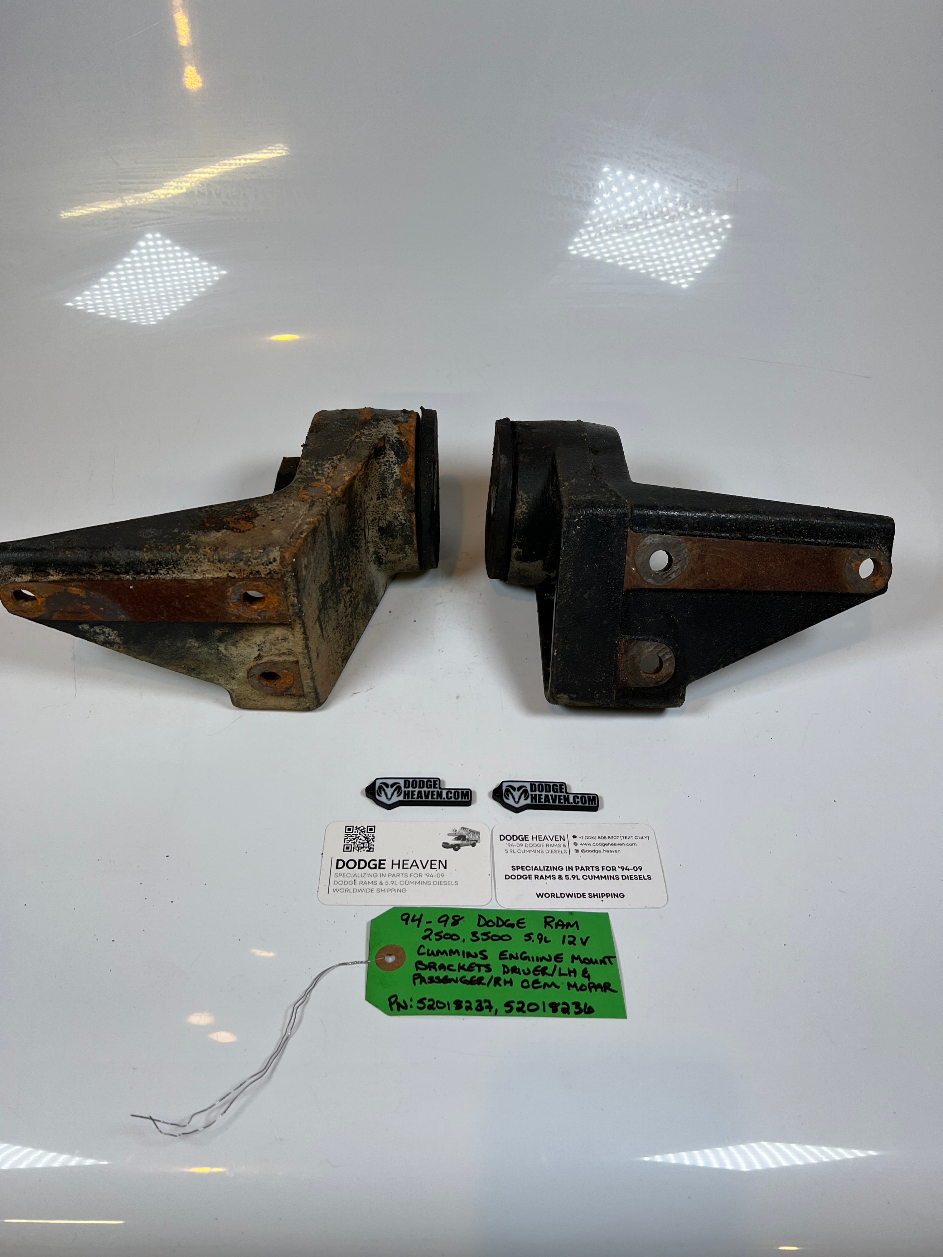 1994-1998 Dodge Ram 2500 3500 12V 5.9L Cummins Driver & Pass Motor Mount