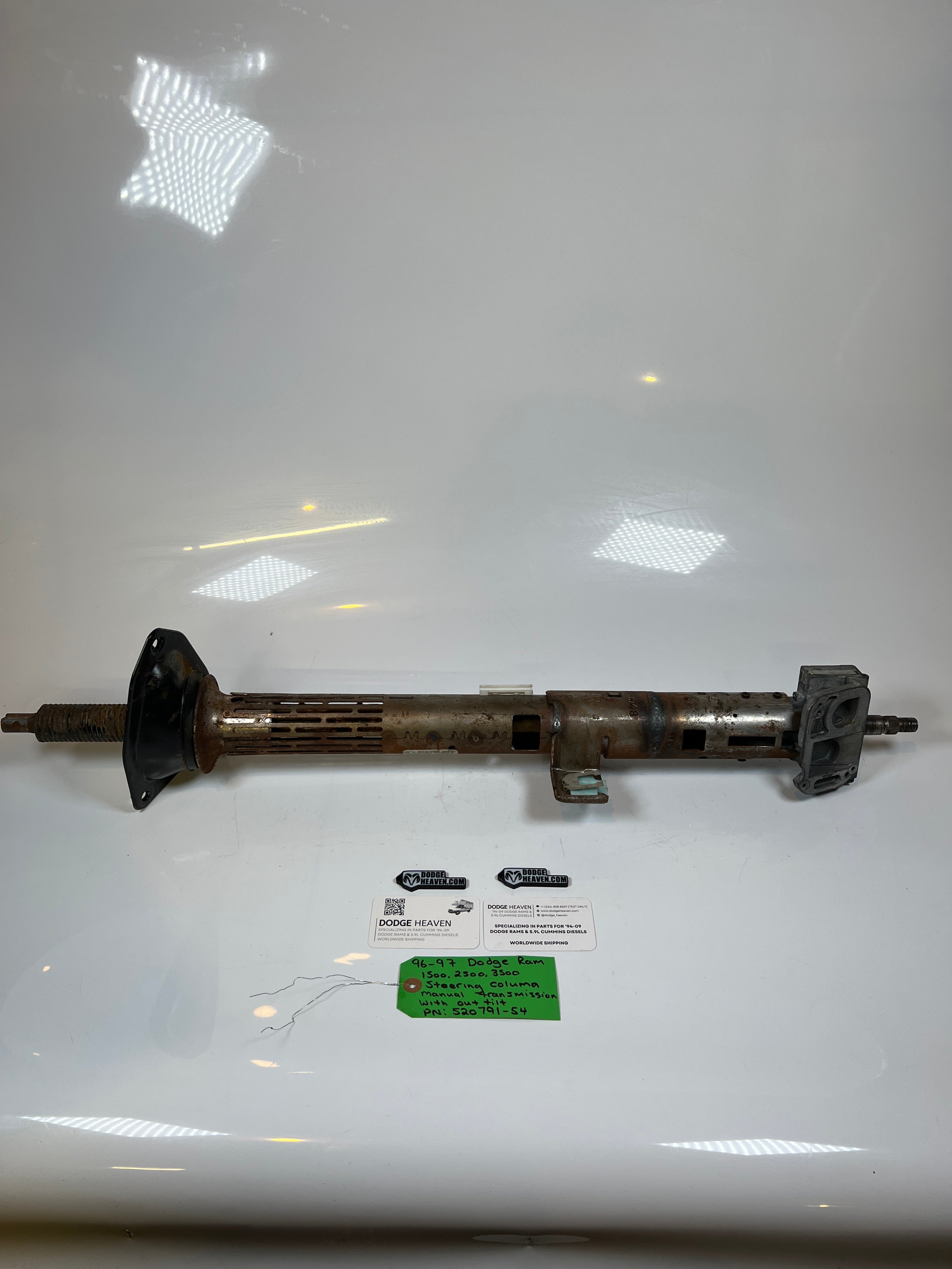 1996-1997 Dodge Ram Steering Column Manual Trans W/O Tilt 1500-3500