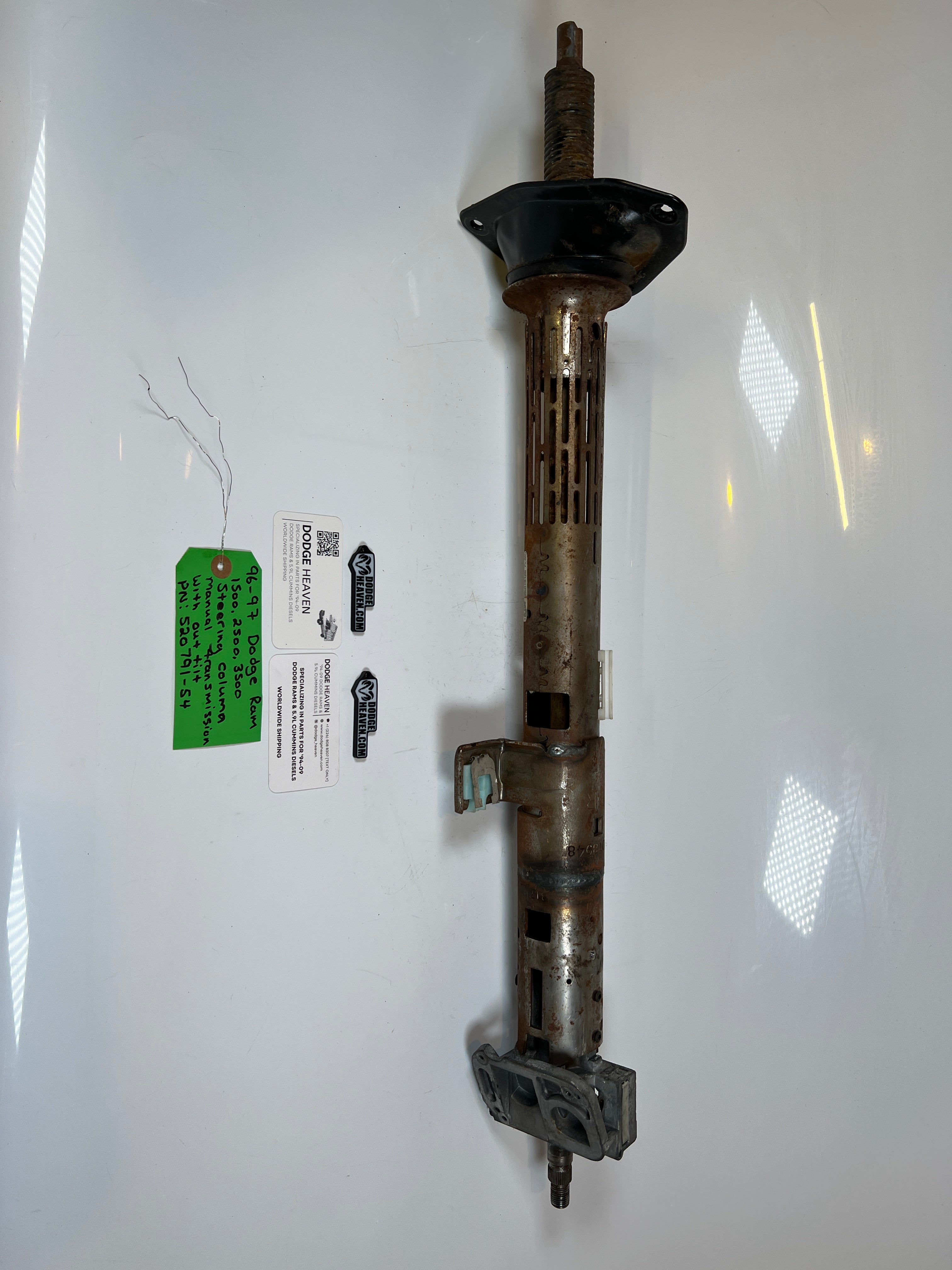 1996-1997 Dodge Ram Steering Column Manual Trans W/O Tilt 1500-3500