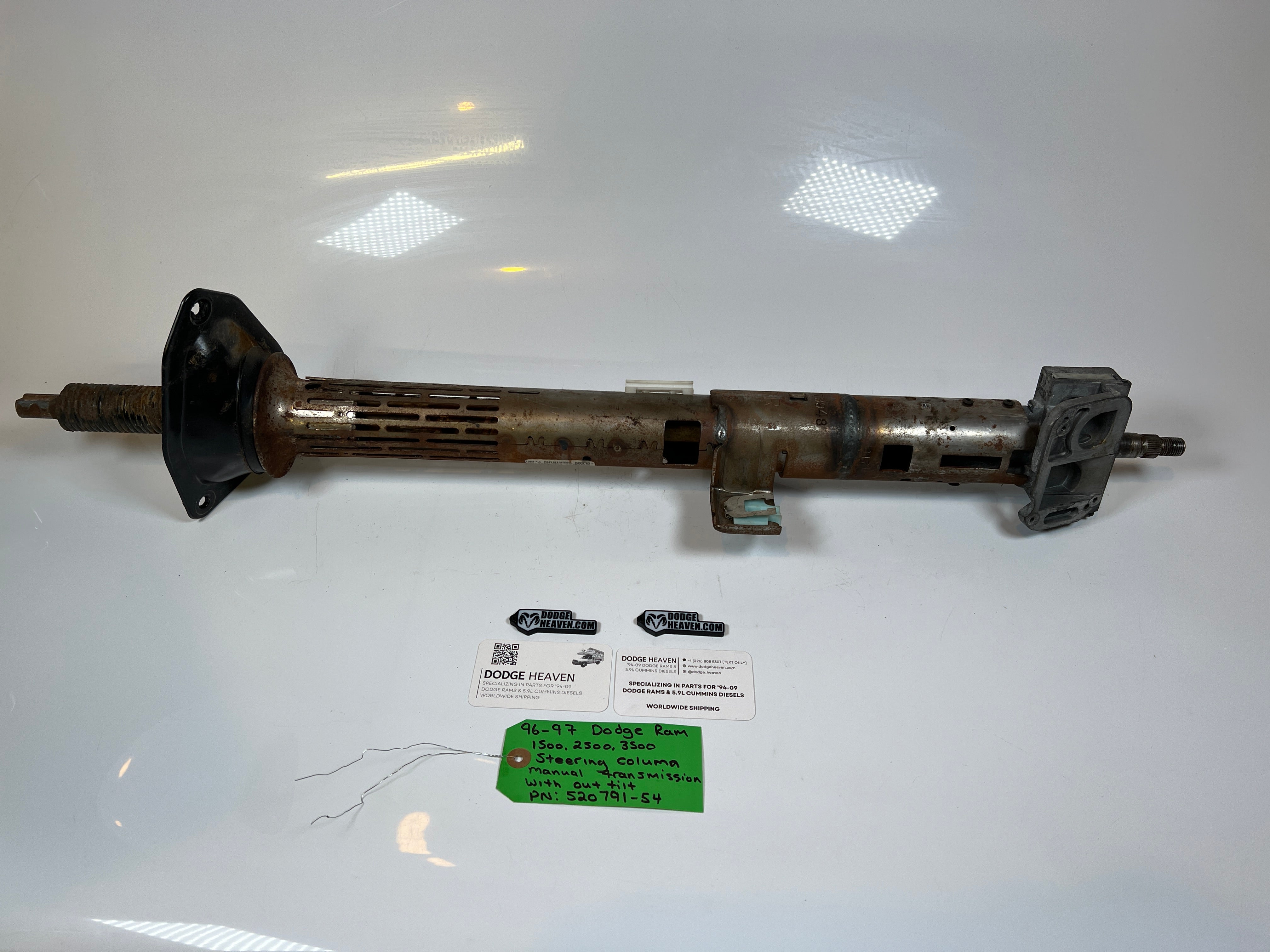 1996-1997 Dodge Ram Steering Column Manual Trans W/O Tilt 1500-3500
