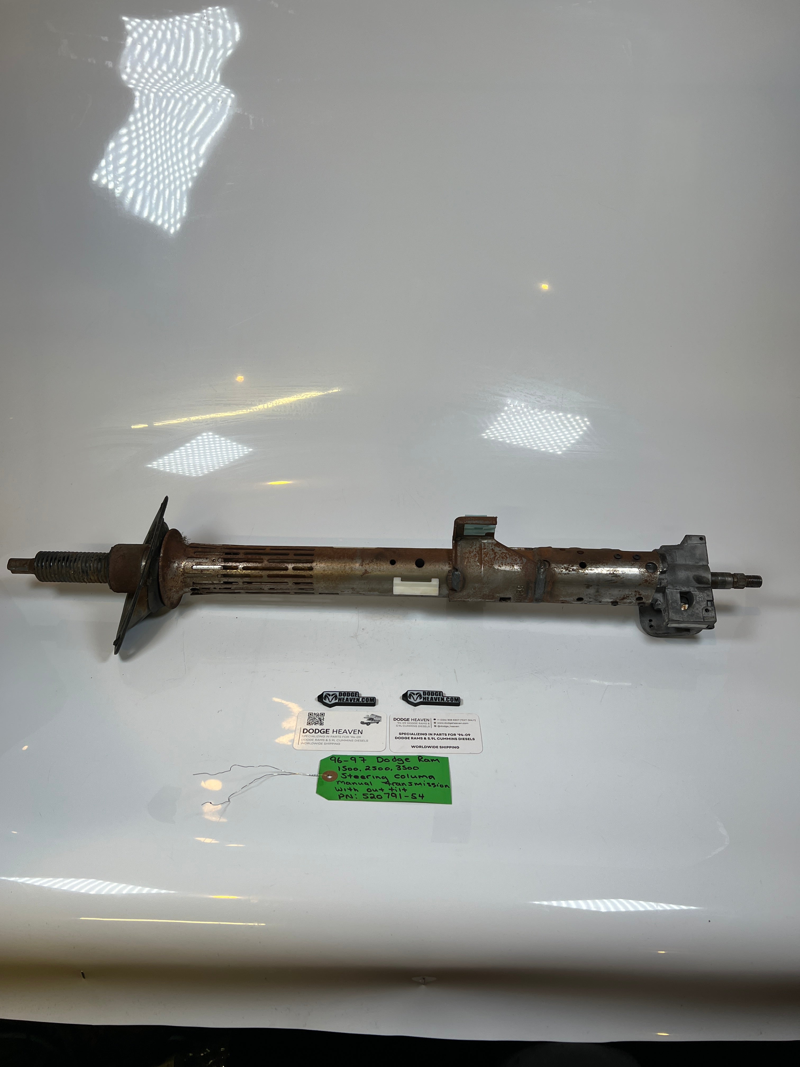 1996-1997 Dodge Ram Steering Column Manual Trans W/O Tilt 1500-3500