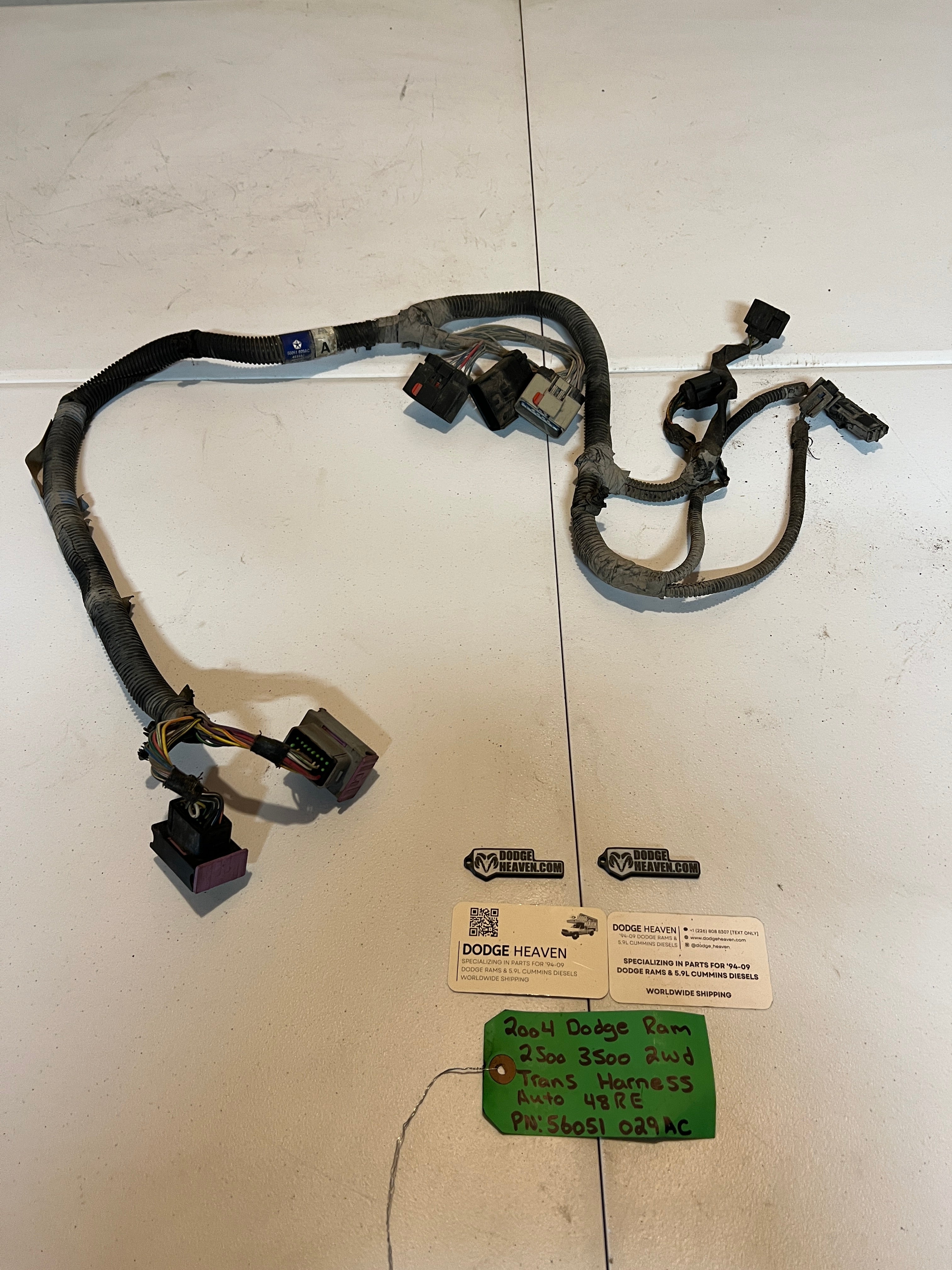 2004-2004 Dodge Ram 2500 3500 5.9L Cummins Transmission Wiring Harness