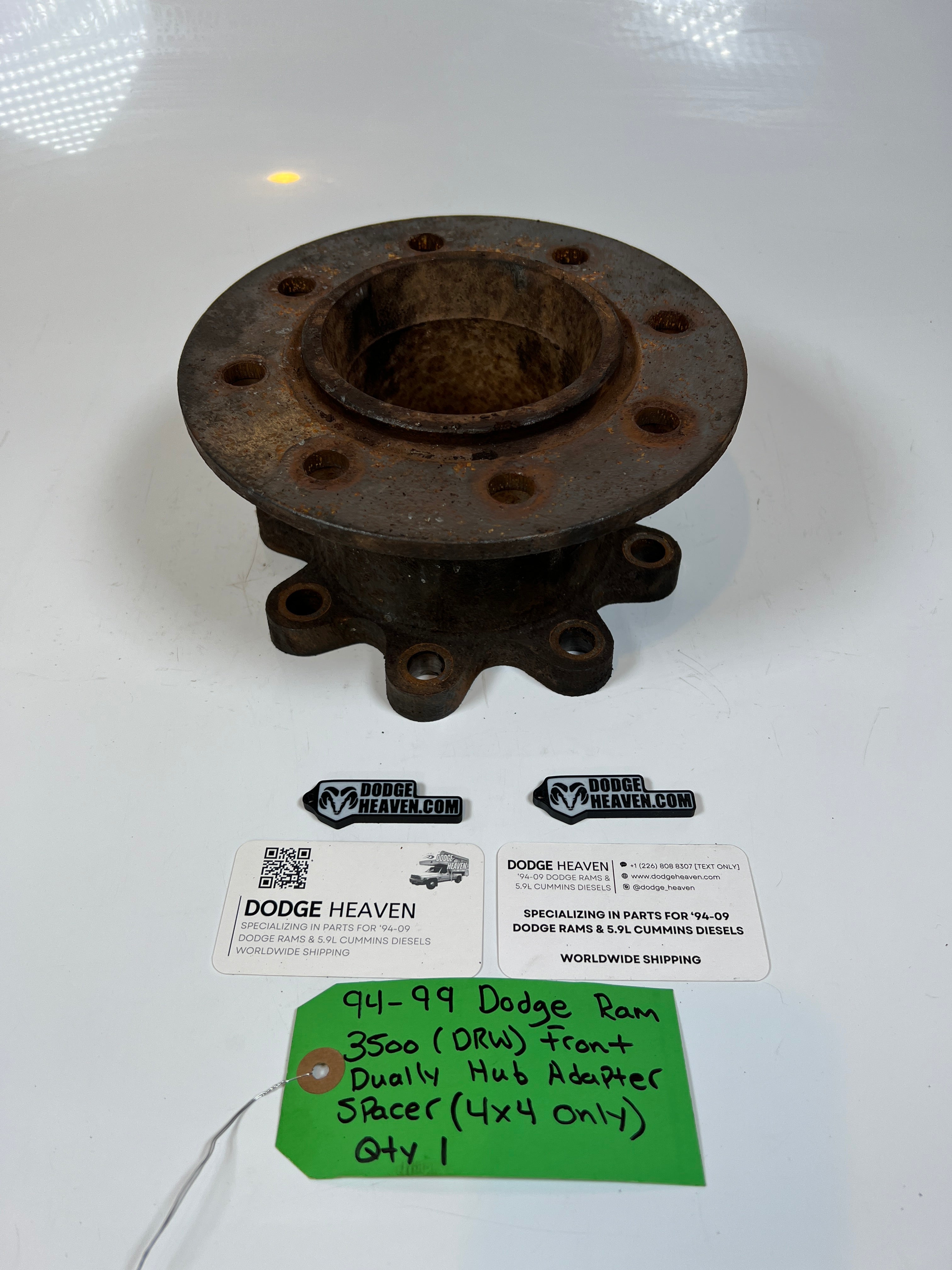 1994-1999 Dodge Ram 3500 Front Dually Hub Adapter Spacer 4x4 V10/ Diesel