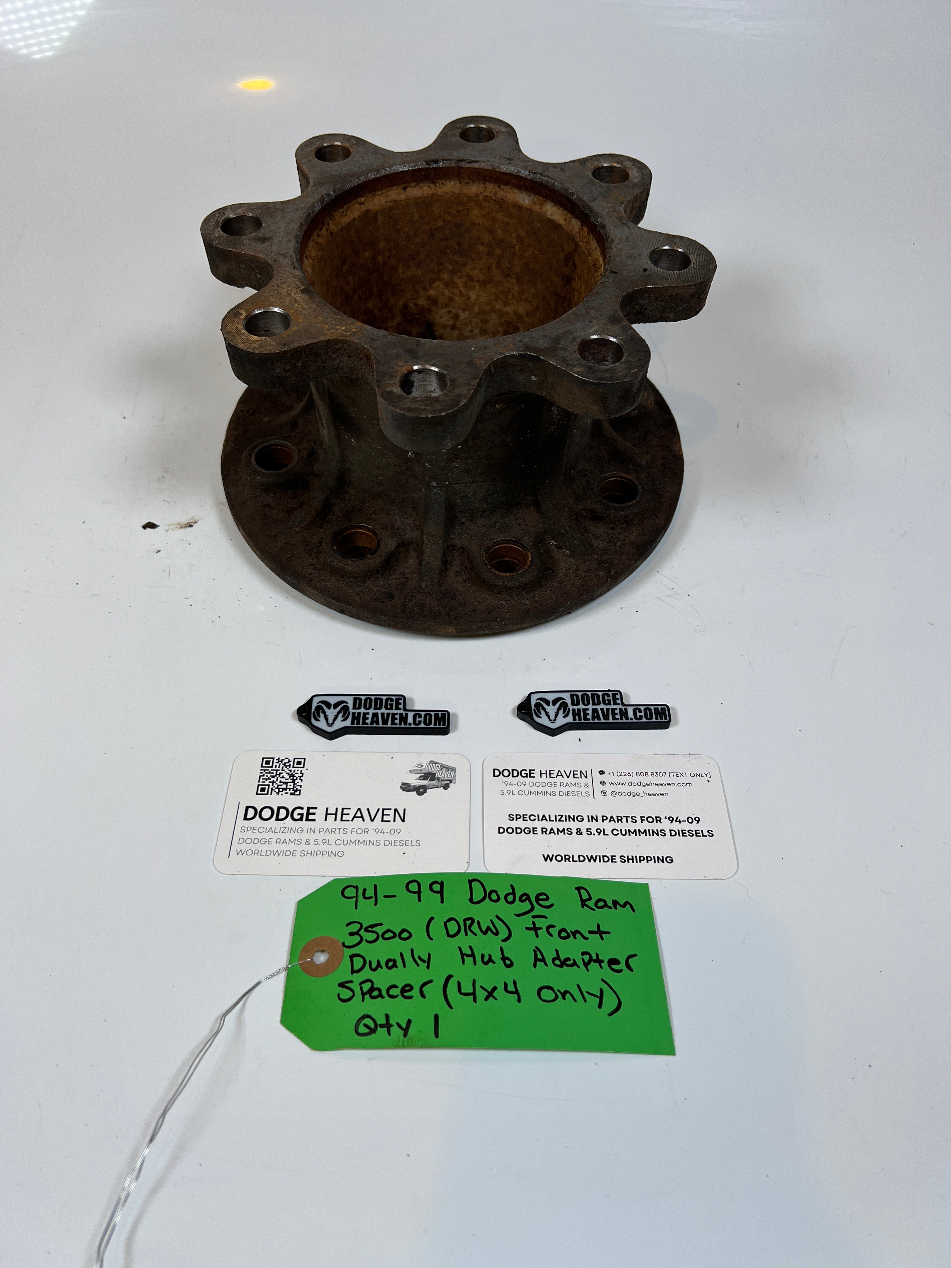 1994-1999 Dodge Ram 3500 Front Dually Hub Adapter Spacer 4x4 V10/ Diesel