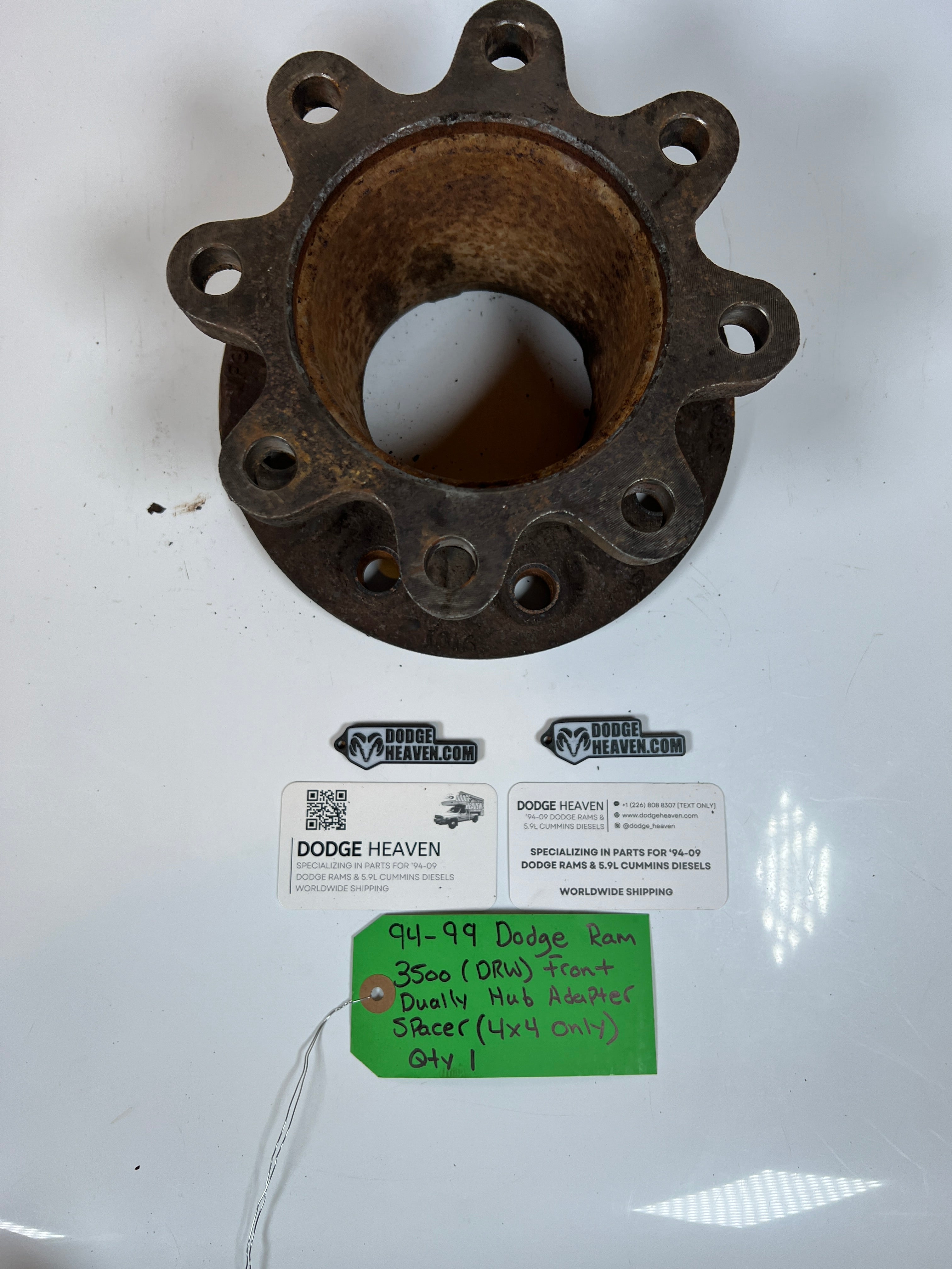 1994-1999 Dodge Ram 3500 Front Dually Hub Adapter Spacer 4x4 V10/ Diesel