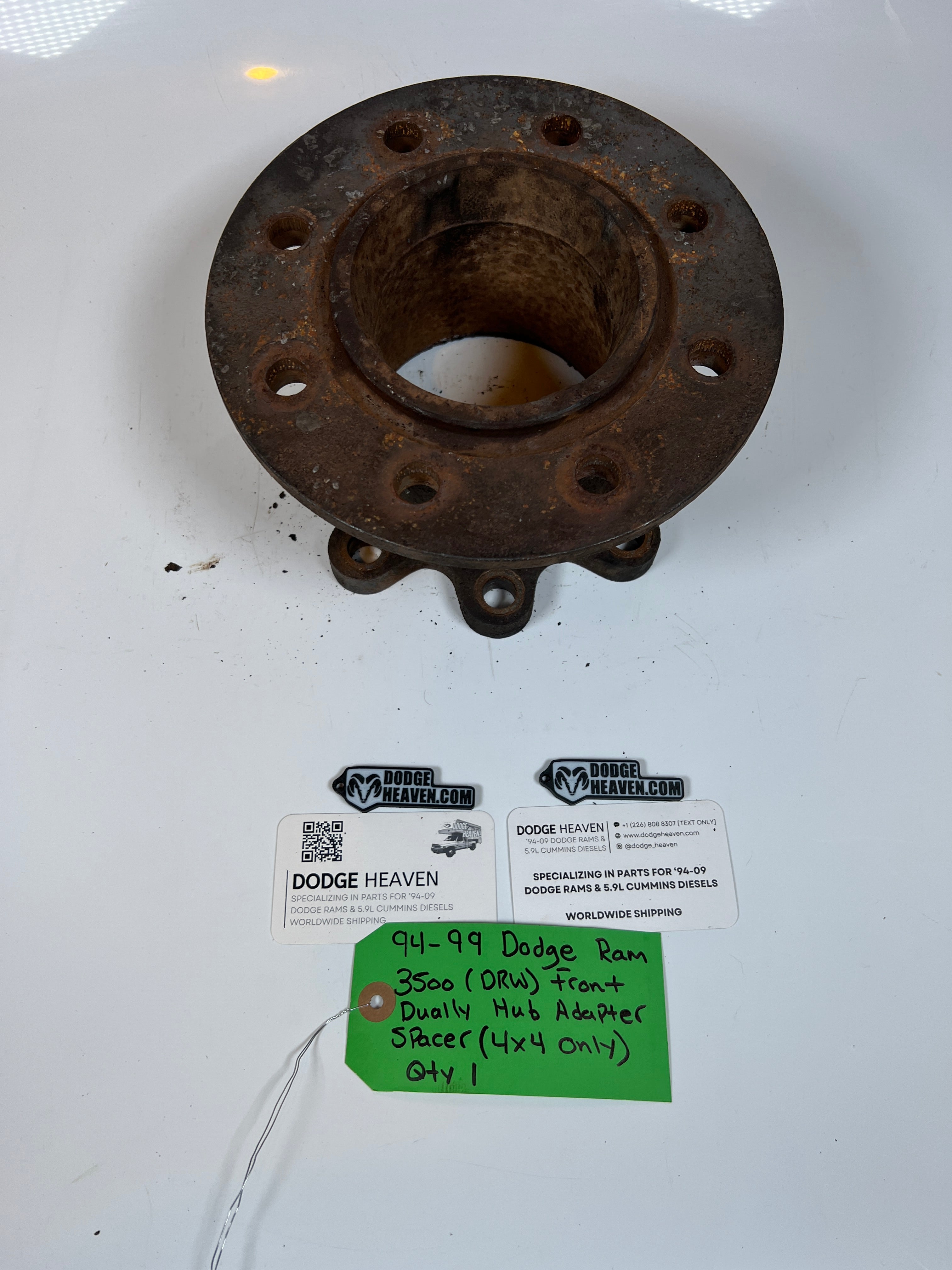 1994-1999 Dodge Ram 3500 Front Dually Hub Adapter Spacer 4x4 V10/ Diesel