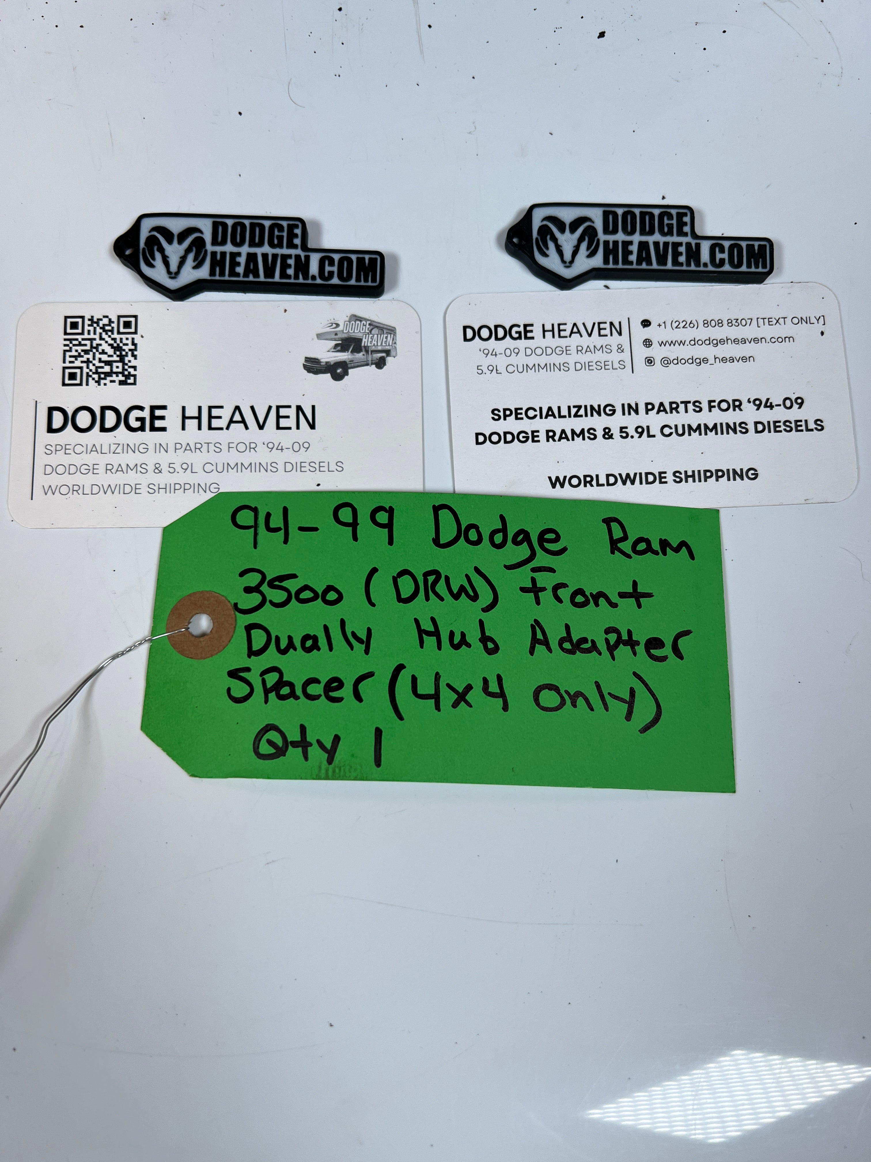 1994-1999 Dodge Ram 3500 Front Dually Hub Adapter Spacer 4x4 V10/ Diesel