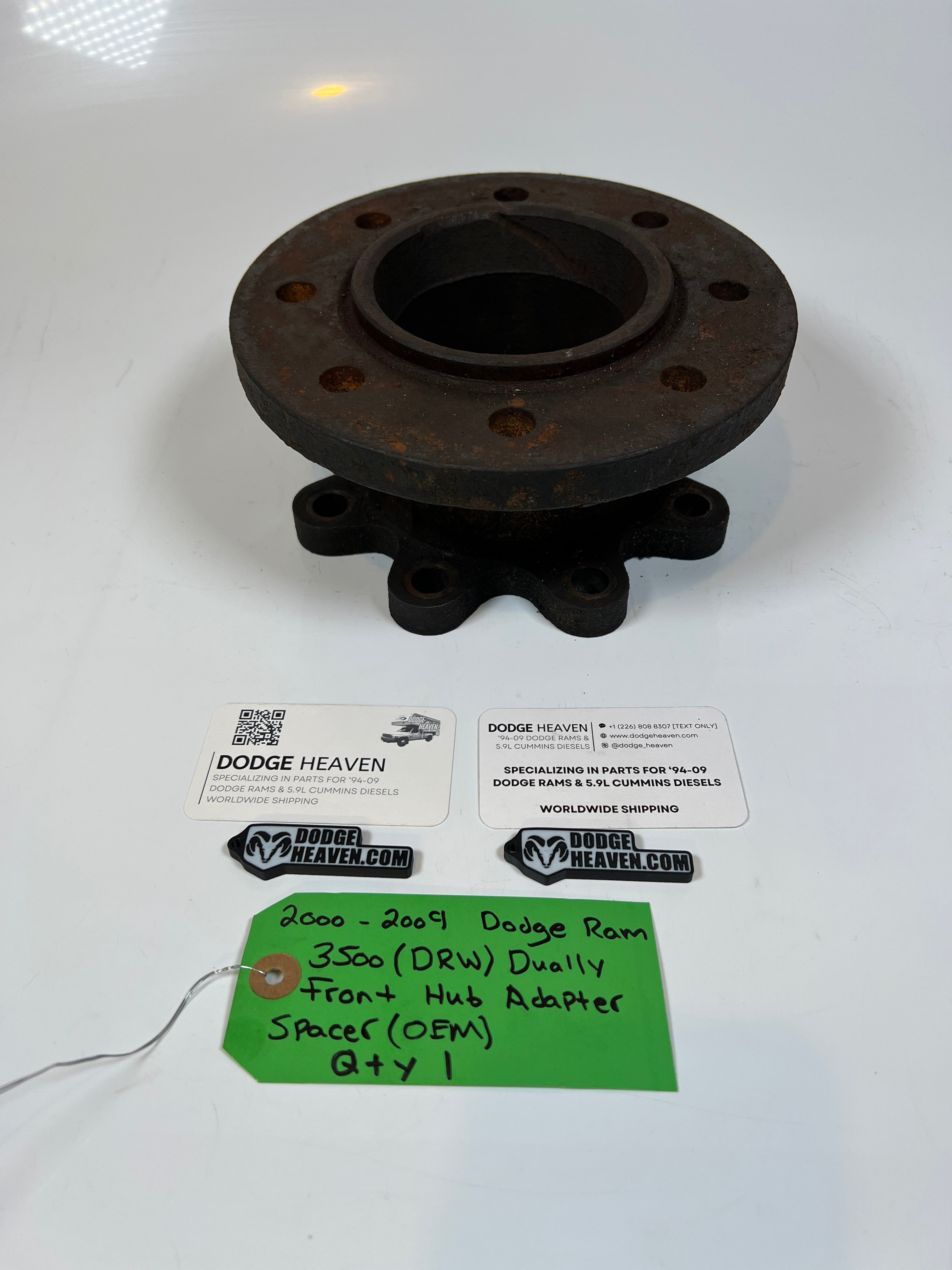 2000-2009 Dodge Ram 3500 Dually Front Hub Adapter Spacer (Gas & Diesel)