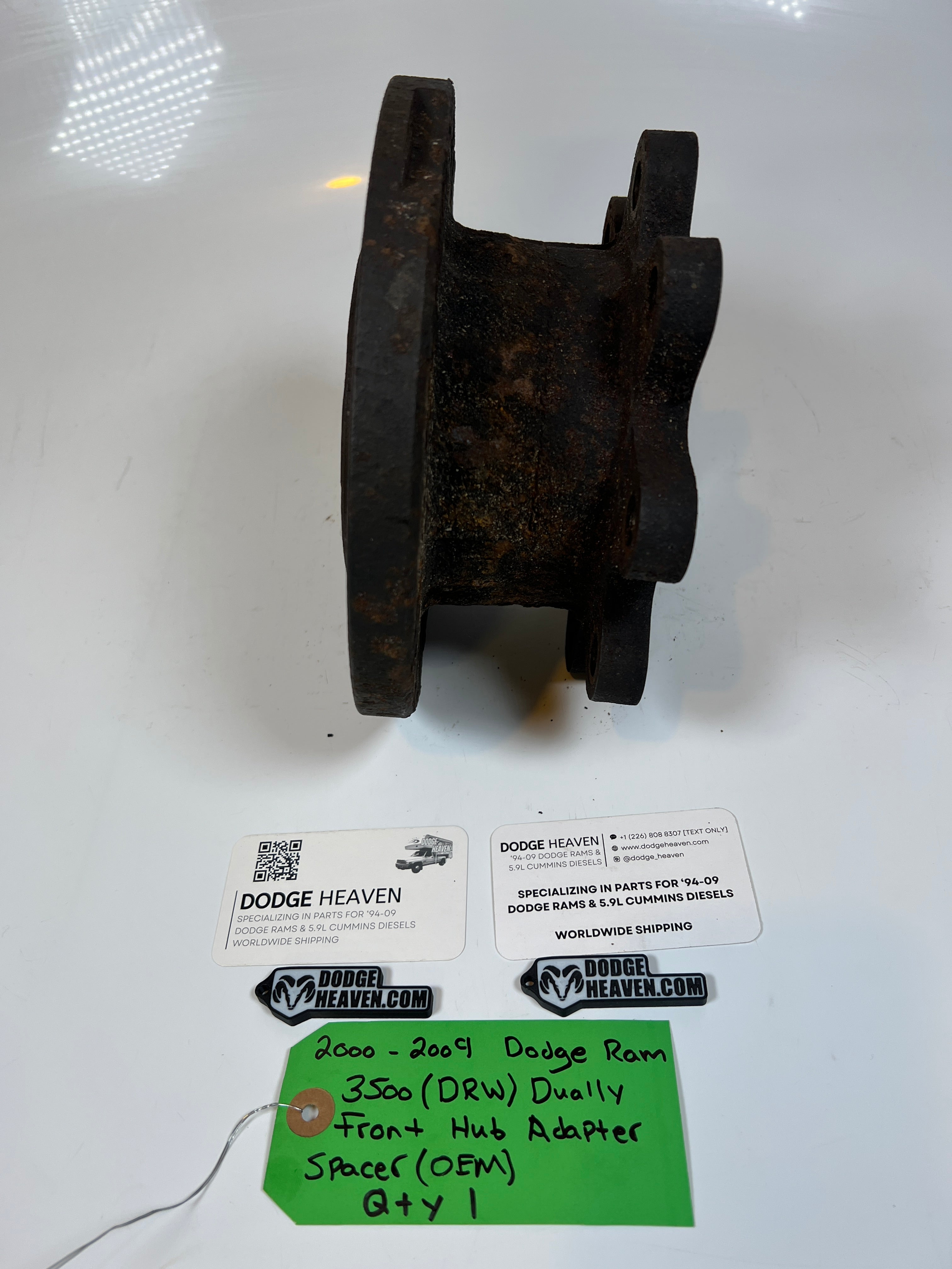 2000-2009 Dodge Ram 3500 Dually Front Hub Adapter Spacer (Gas & Diesel)