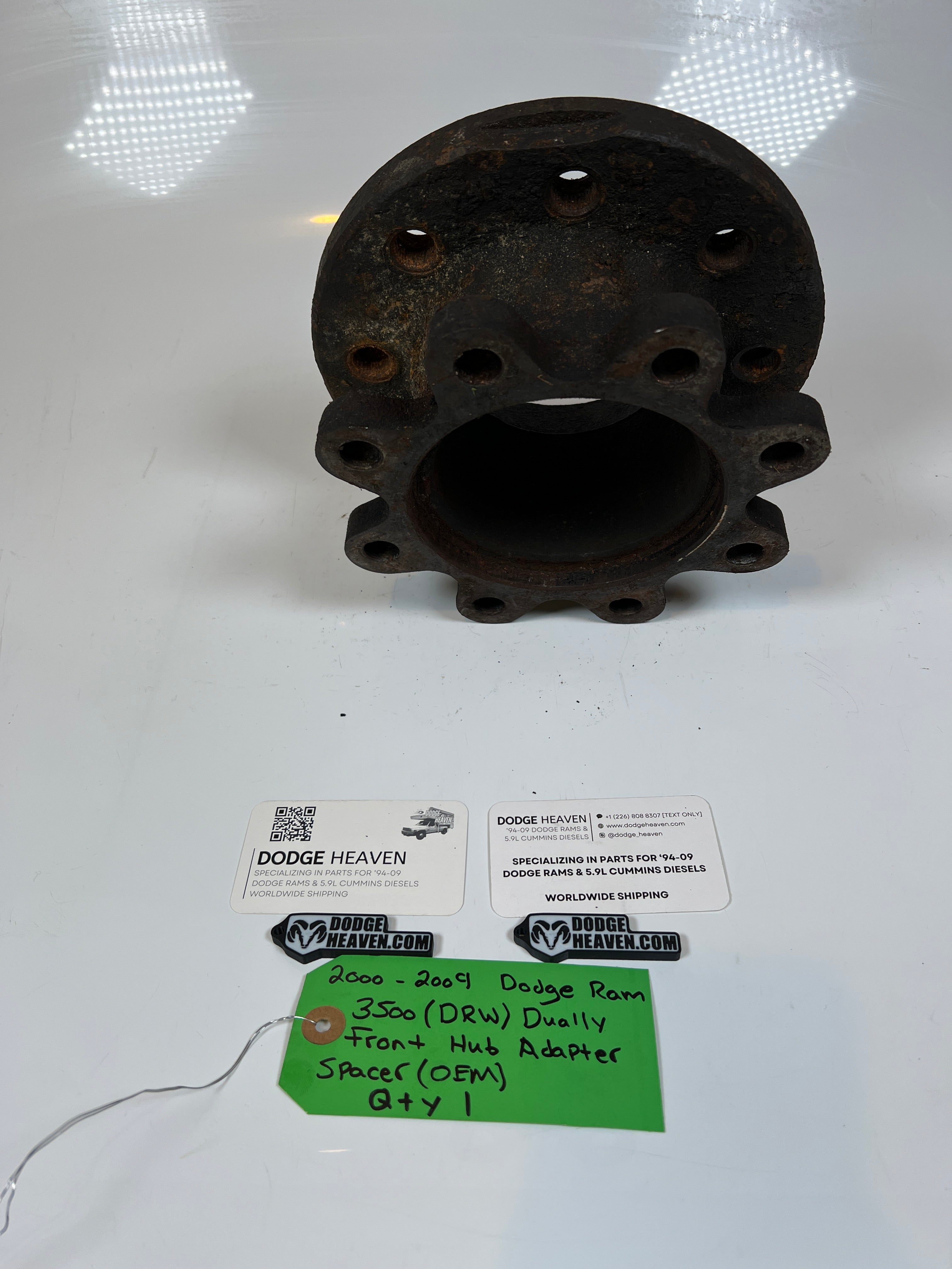 2000-2009 Dodge Ram 3500 Dually Front Hub Adapter Spacer (Gas & Diesel)