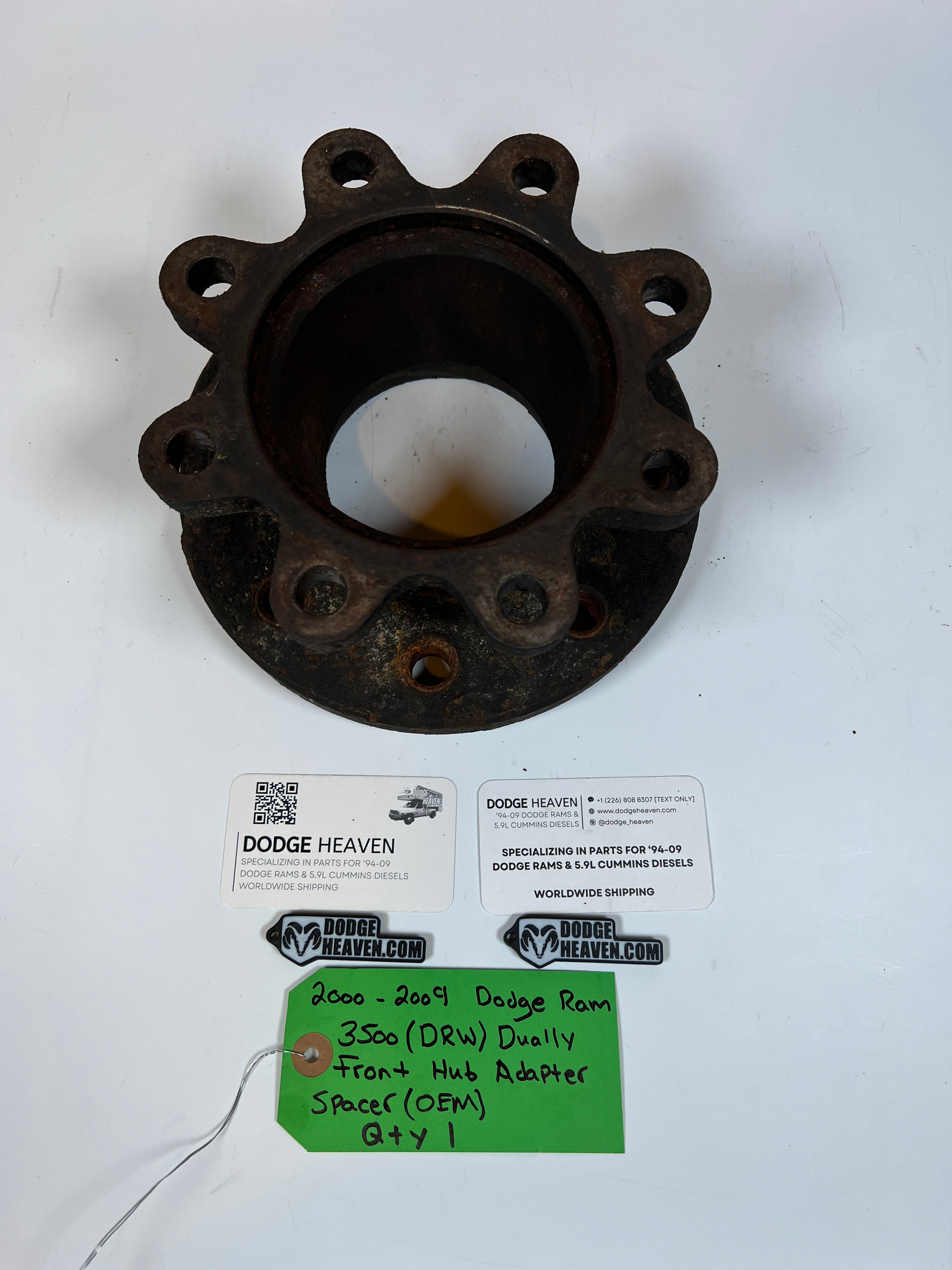 2000-2009 Dodge Ram 3500 Dually Front Hub Adapter Spacer (Gas & Diesel)