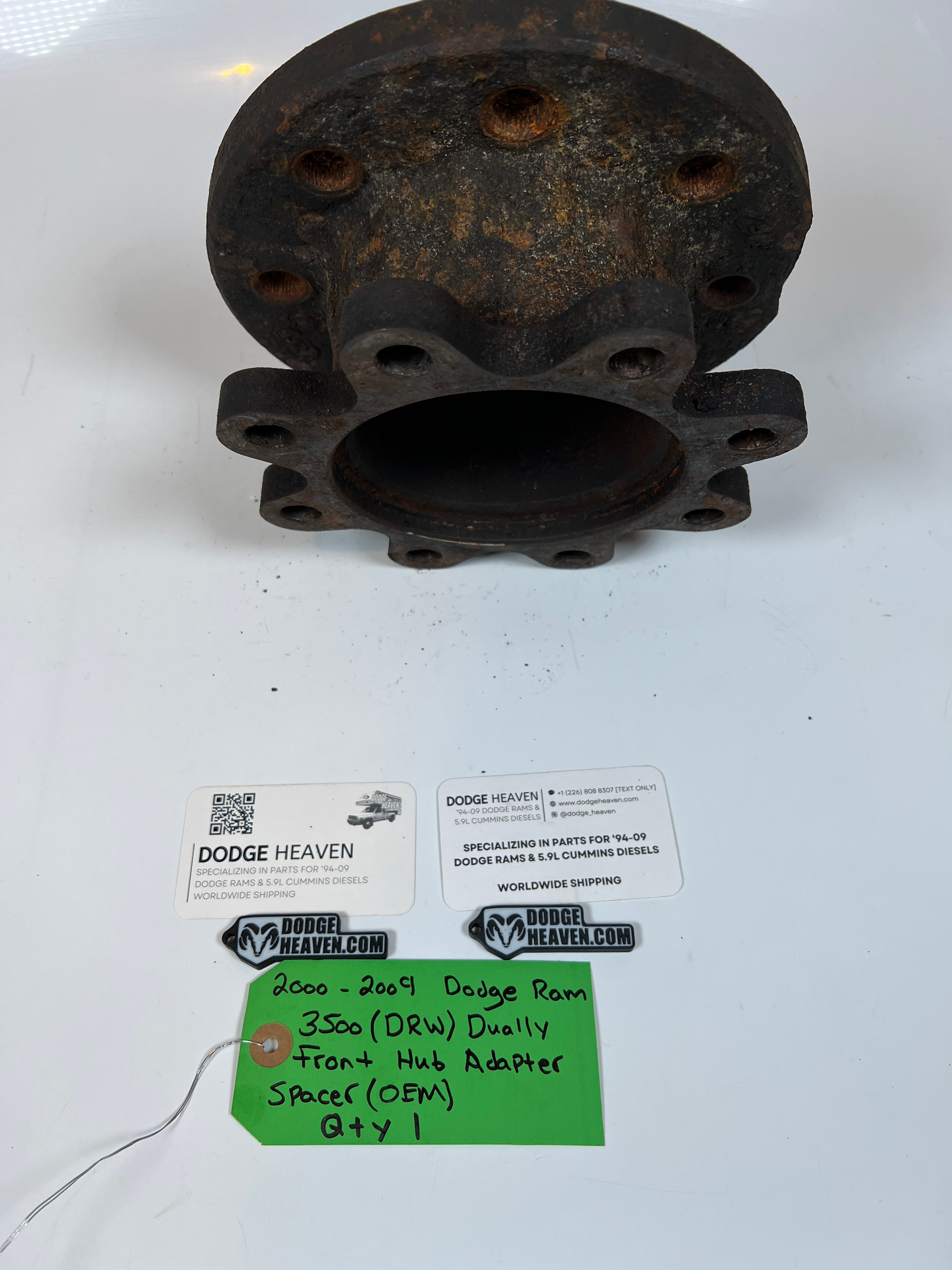 2000-2009 Dodge Ram 3500 Dually Front Hub Adapter Spacer (Gas & Diesel)