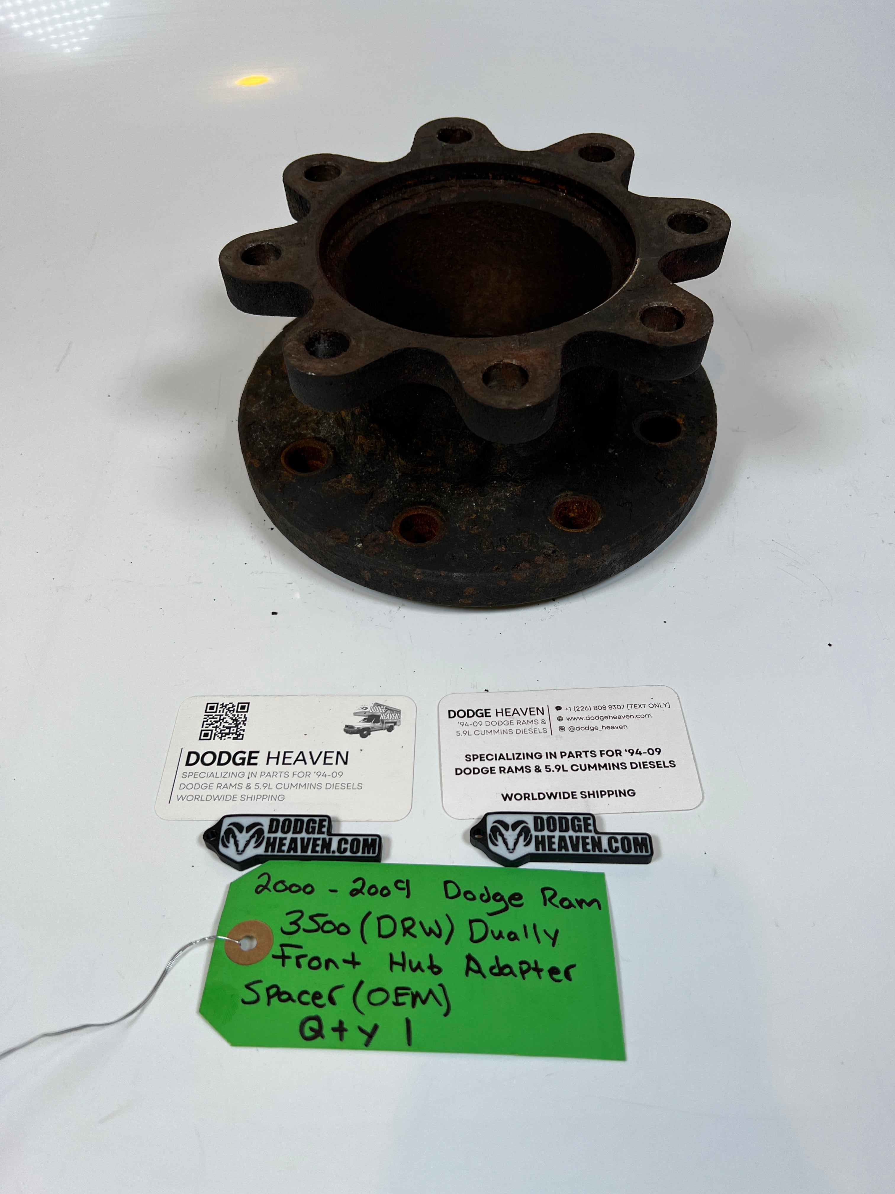 2000-2009 Dodge Ram 3500 Dually Front Hub Adapter Spacer (Gas & Diesel)