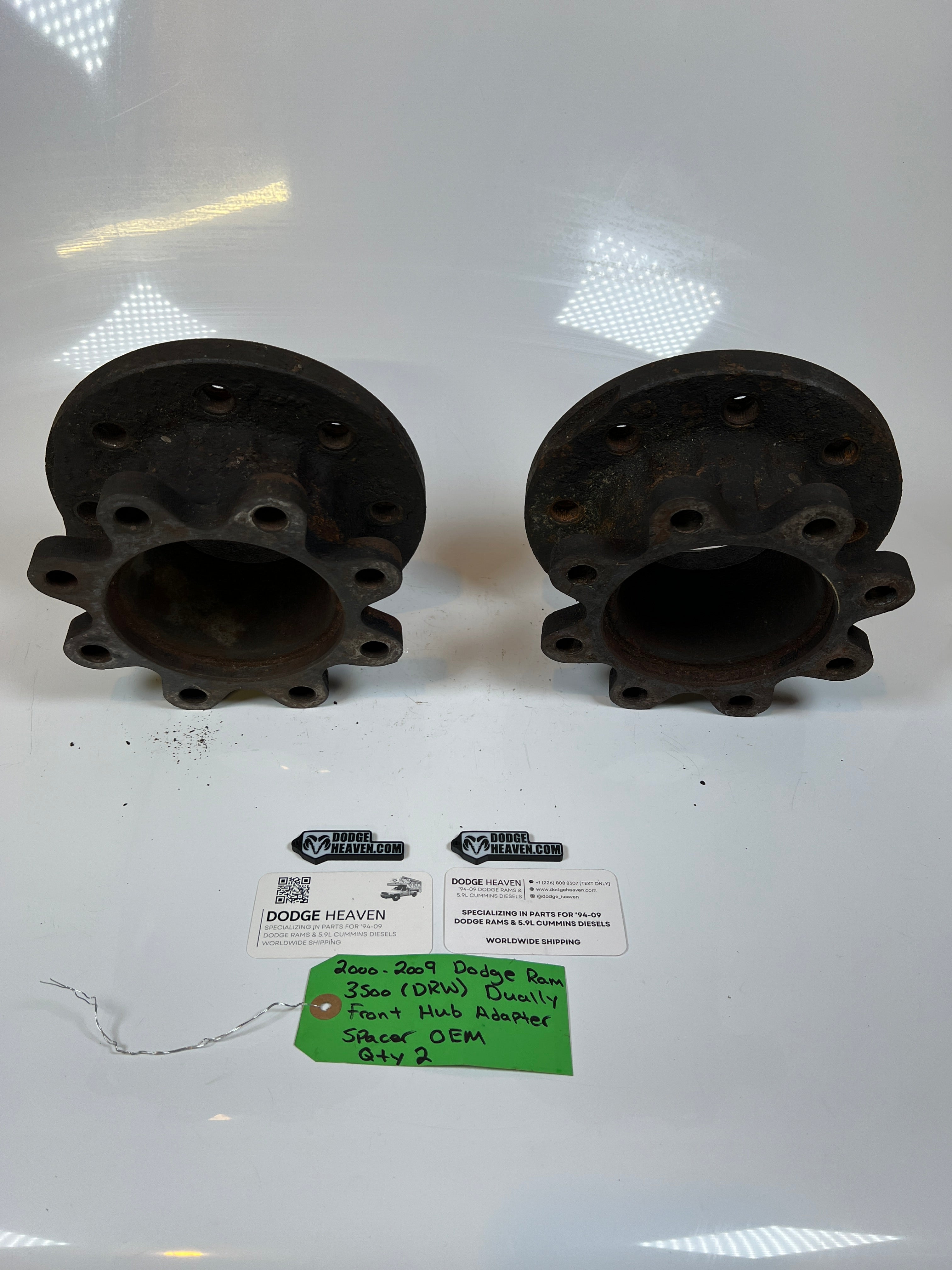 2000-2009 Dodge Ram 3500 Dually Front Hub Adapter Spacer (Gas & Diesel) QTY 2