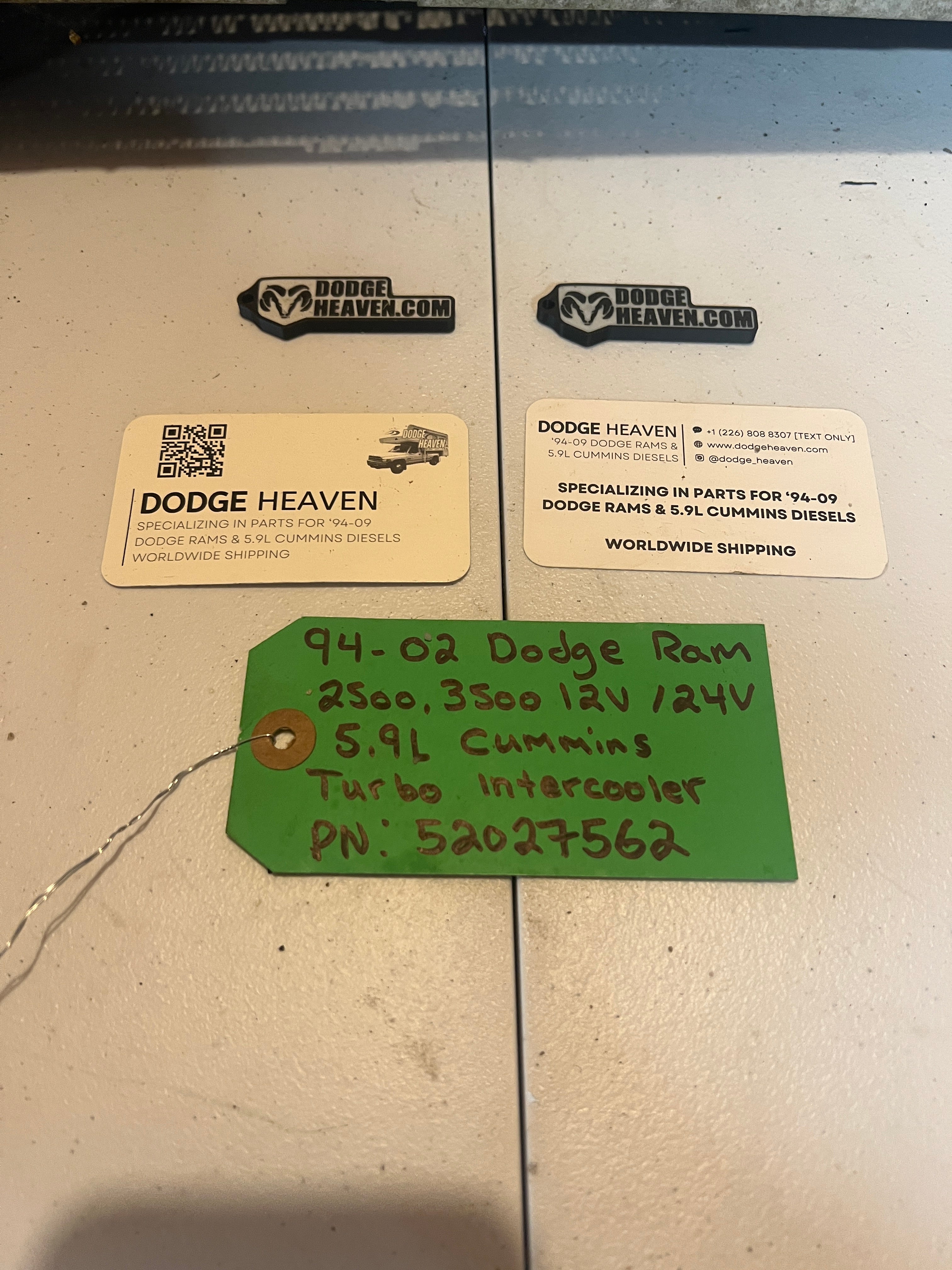 1994-2002 Dodge Ram 2500 3500 5.9L Cummins 12V & 24V Intercooler Air to Air