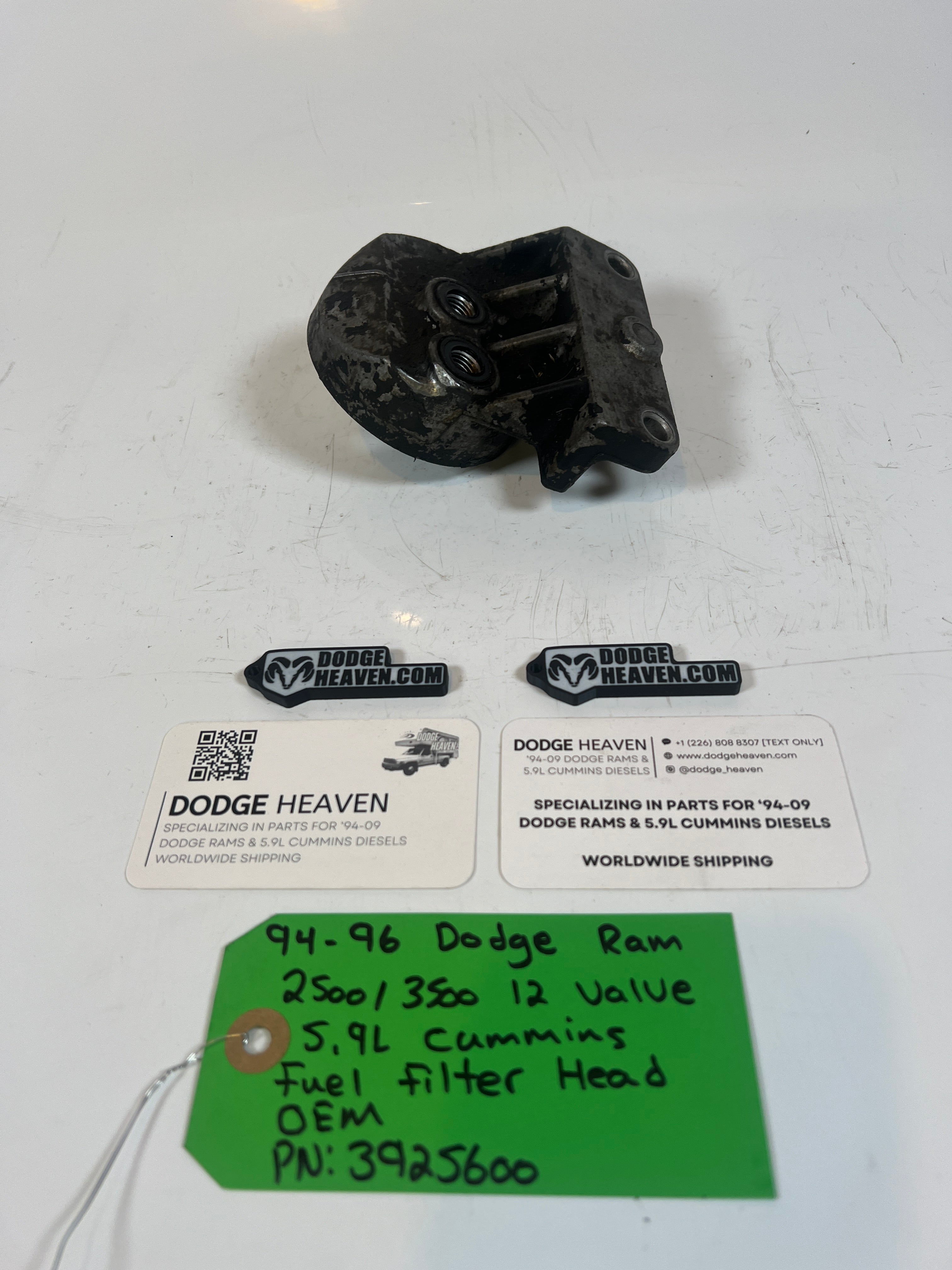 1994-1996 Dodge Ram 12 Valve 5.9L Cummins Fuel Filter Head