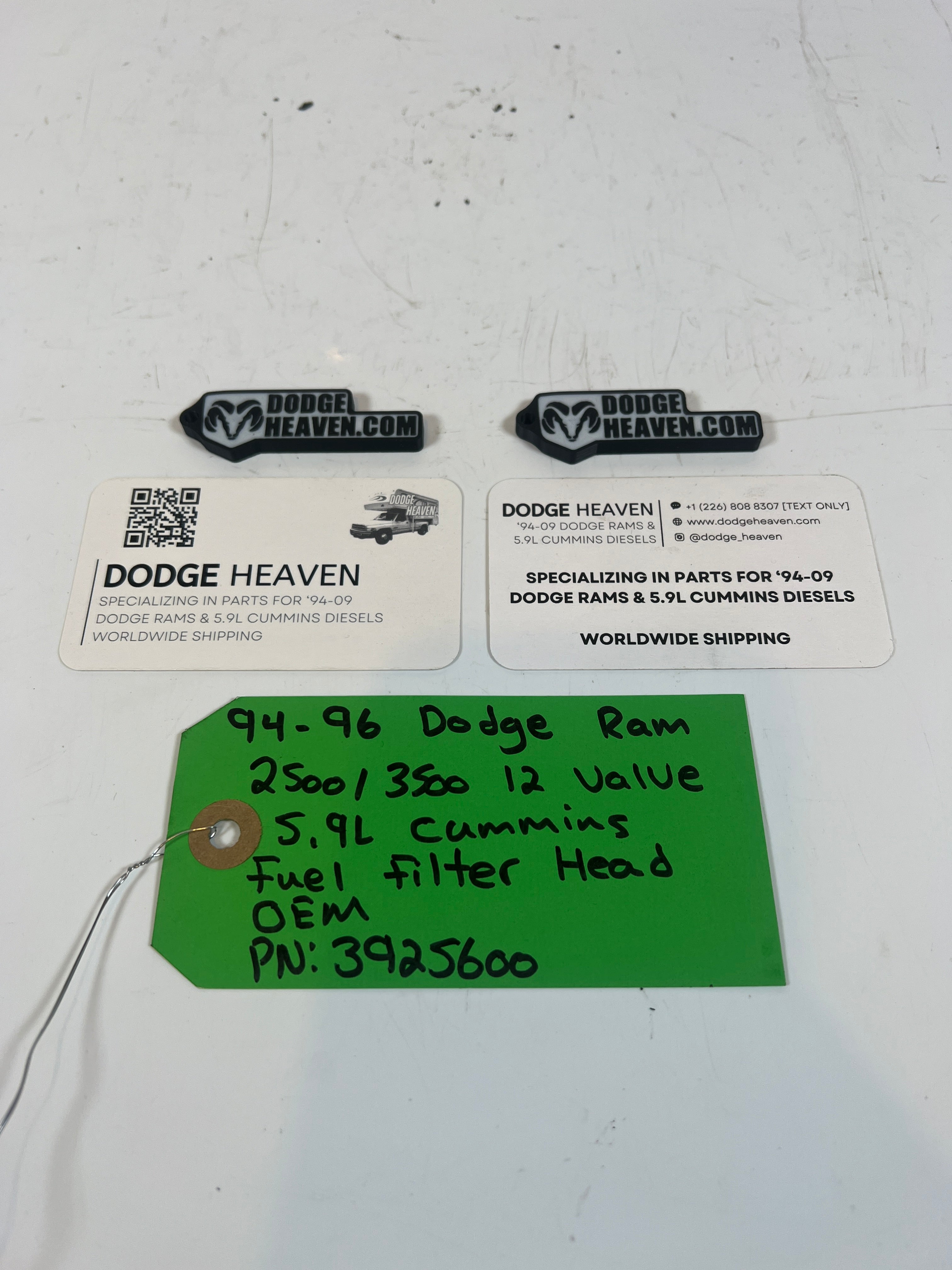 1994-1996 Dodge Ram 12 Valve 5.9L Cummins Fuel Filter Head