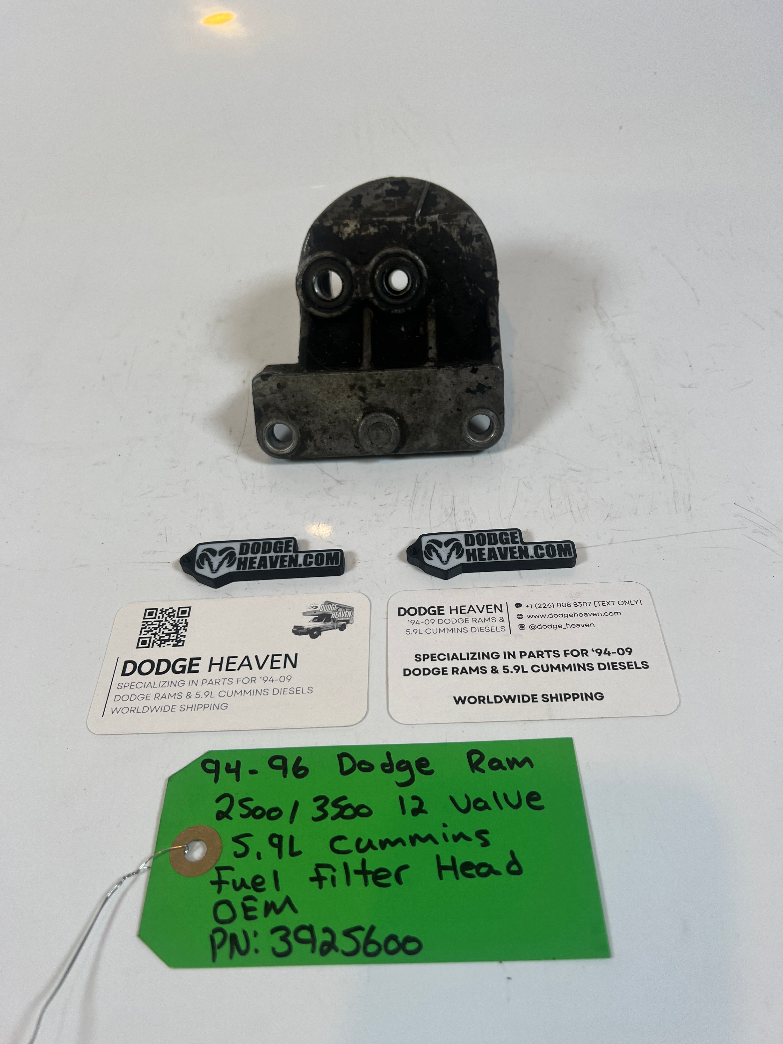 1994-1996 Dodge Ram 12 Valve 5.9L Cummins Fuel Filter Head