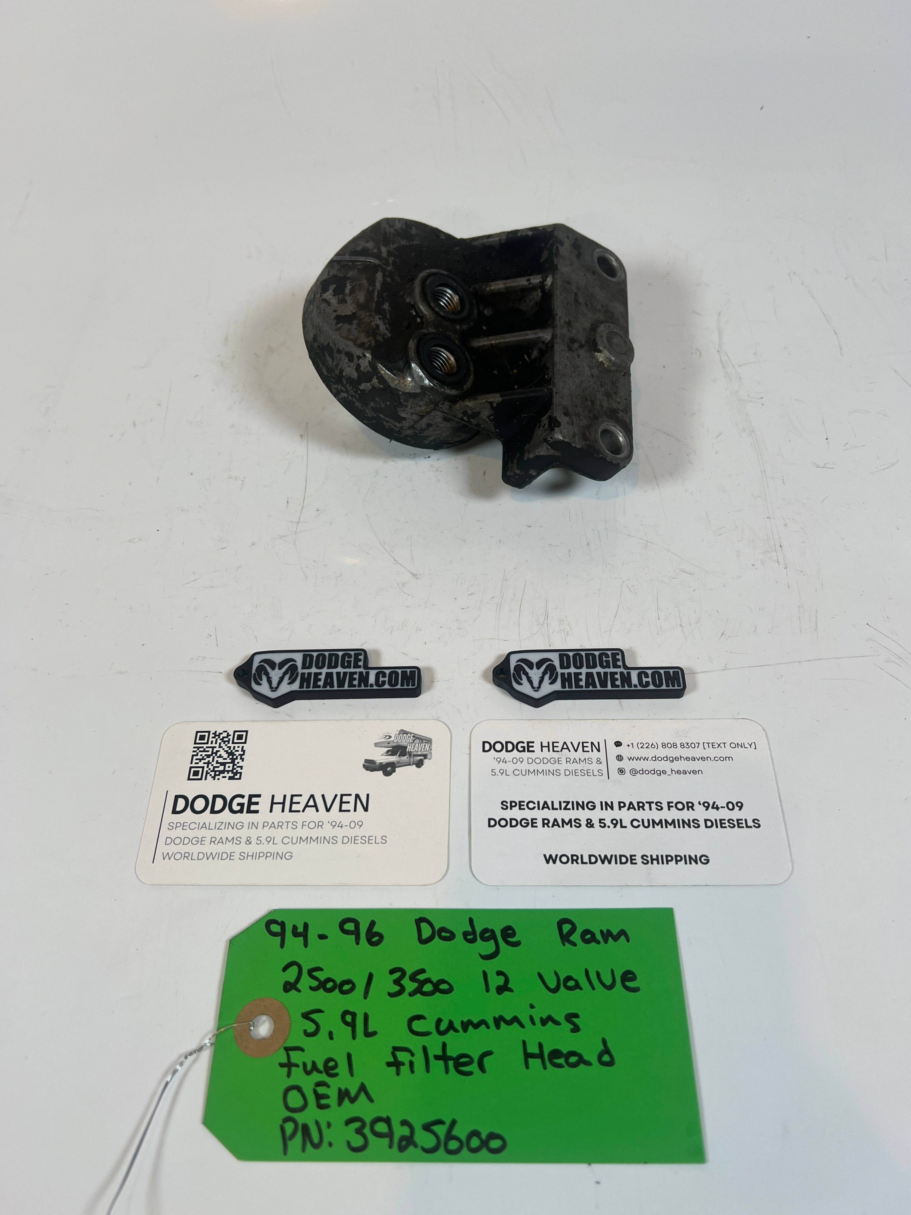 1994-1996 Dodge Ram 12 Valve 5.9L Cummins Fuel Filter Head