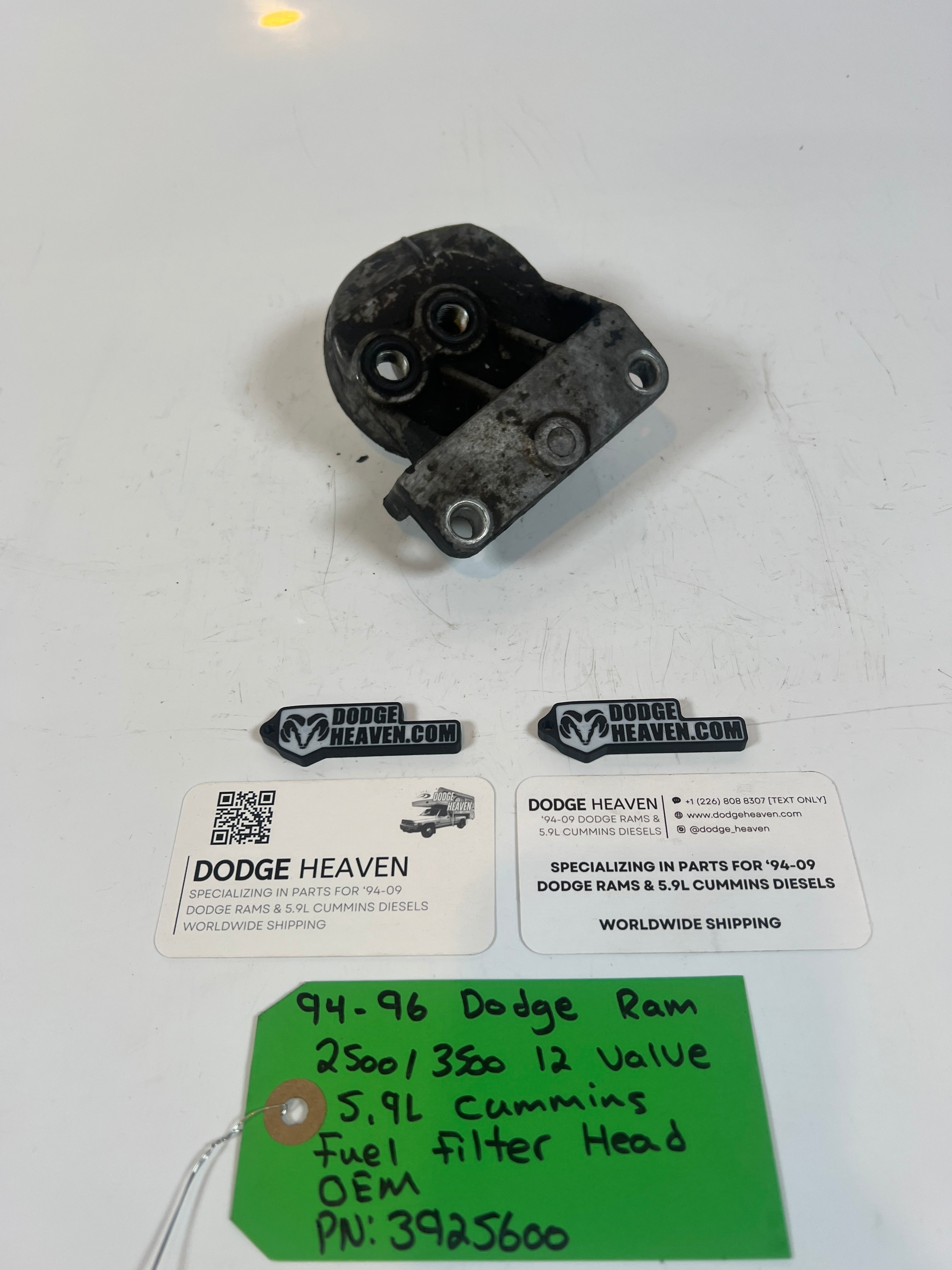 1994-1996 Dodge Ram 12 Valve 5.9L Cummins Fuel Filter Head