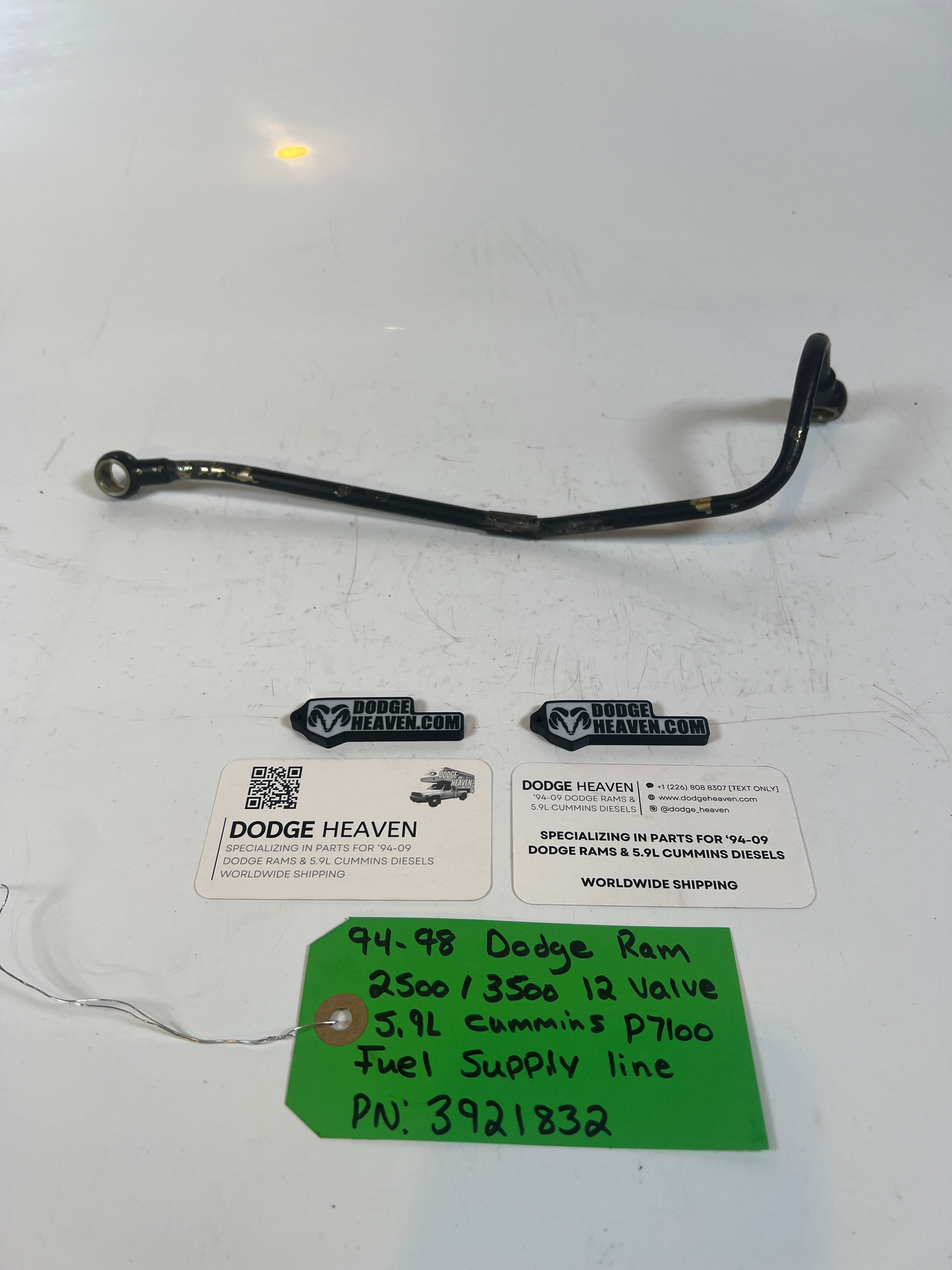 1994-1998 Dodge Ram 12V 5.9l Cummins P7100 Pump fuel Supply Line
